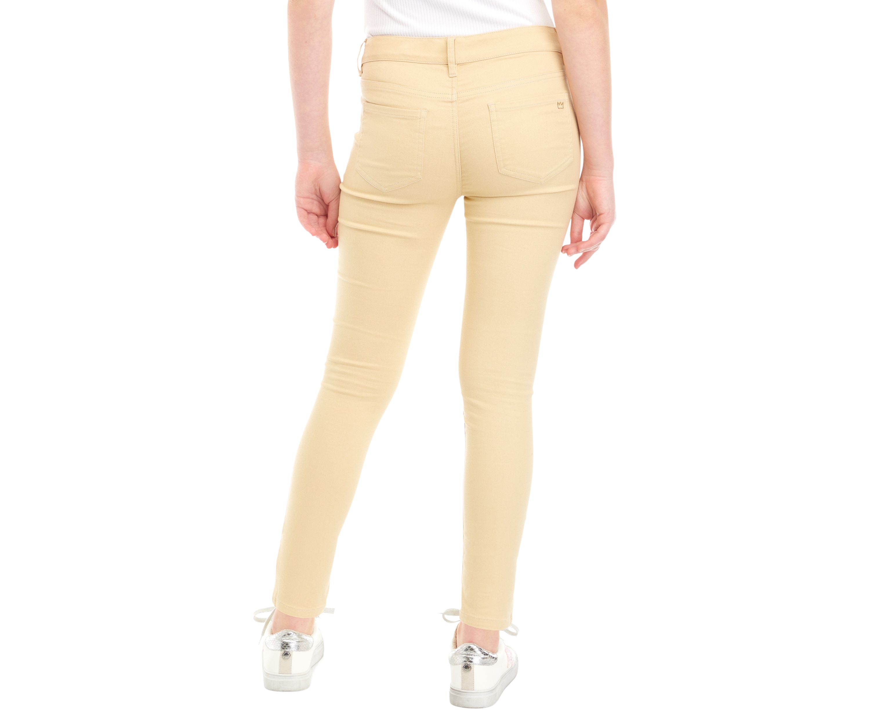 Girls 7-16 Stretch 5 Pocket Full Length Pants