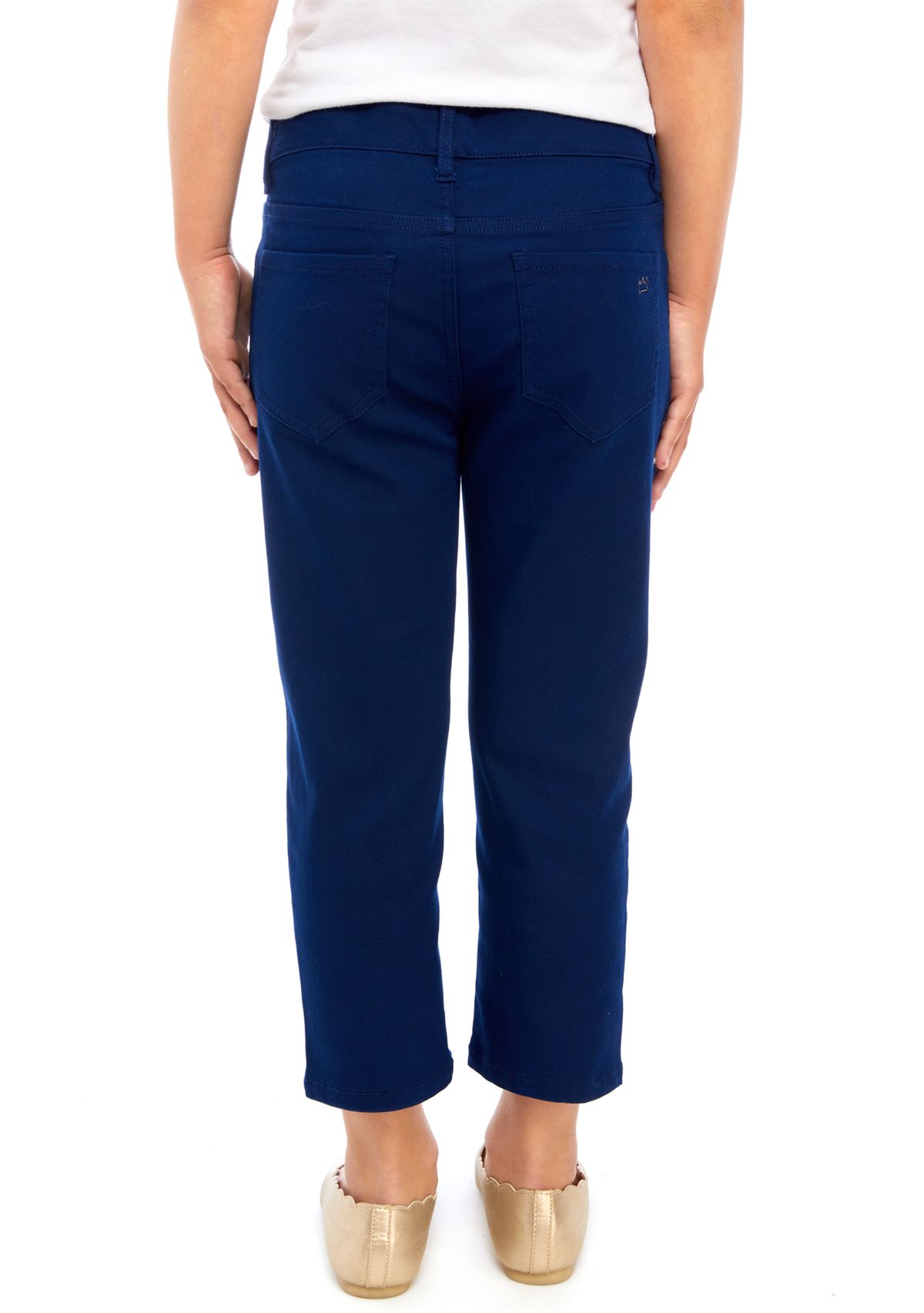 Girls 7-16 Solid Stretch Capri Pants