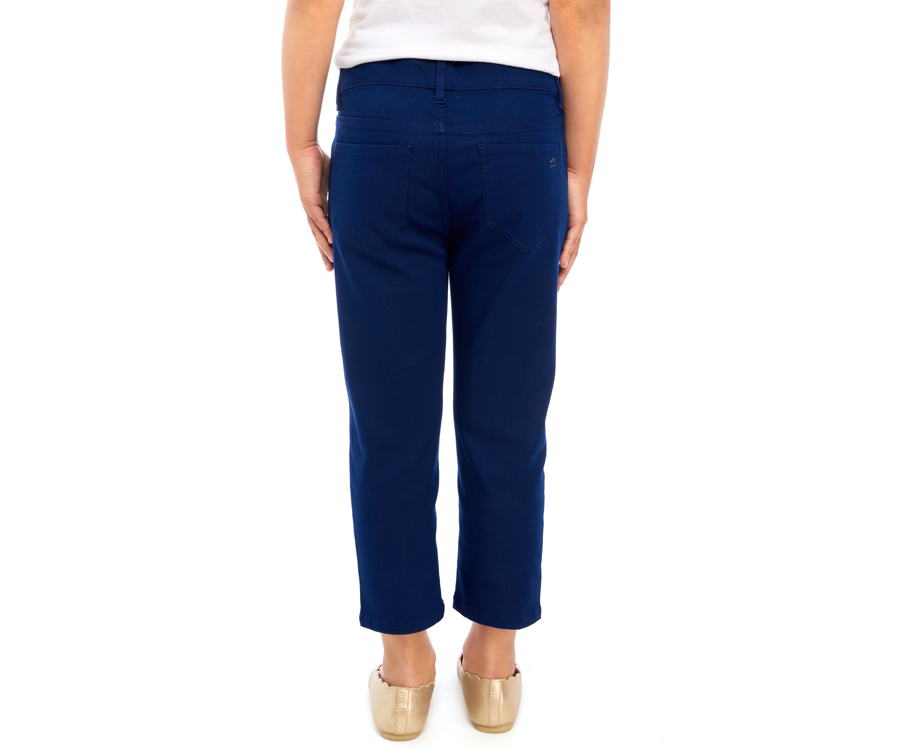 Girls 7-16 Solid Stretch Capri Pants
