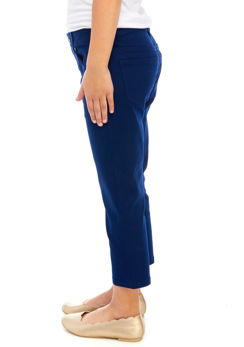 Girls 7-16 Solid Stretch Capri Pants
