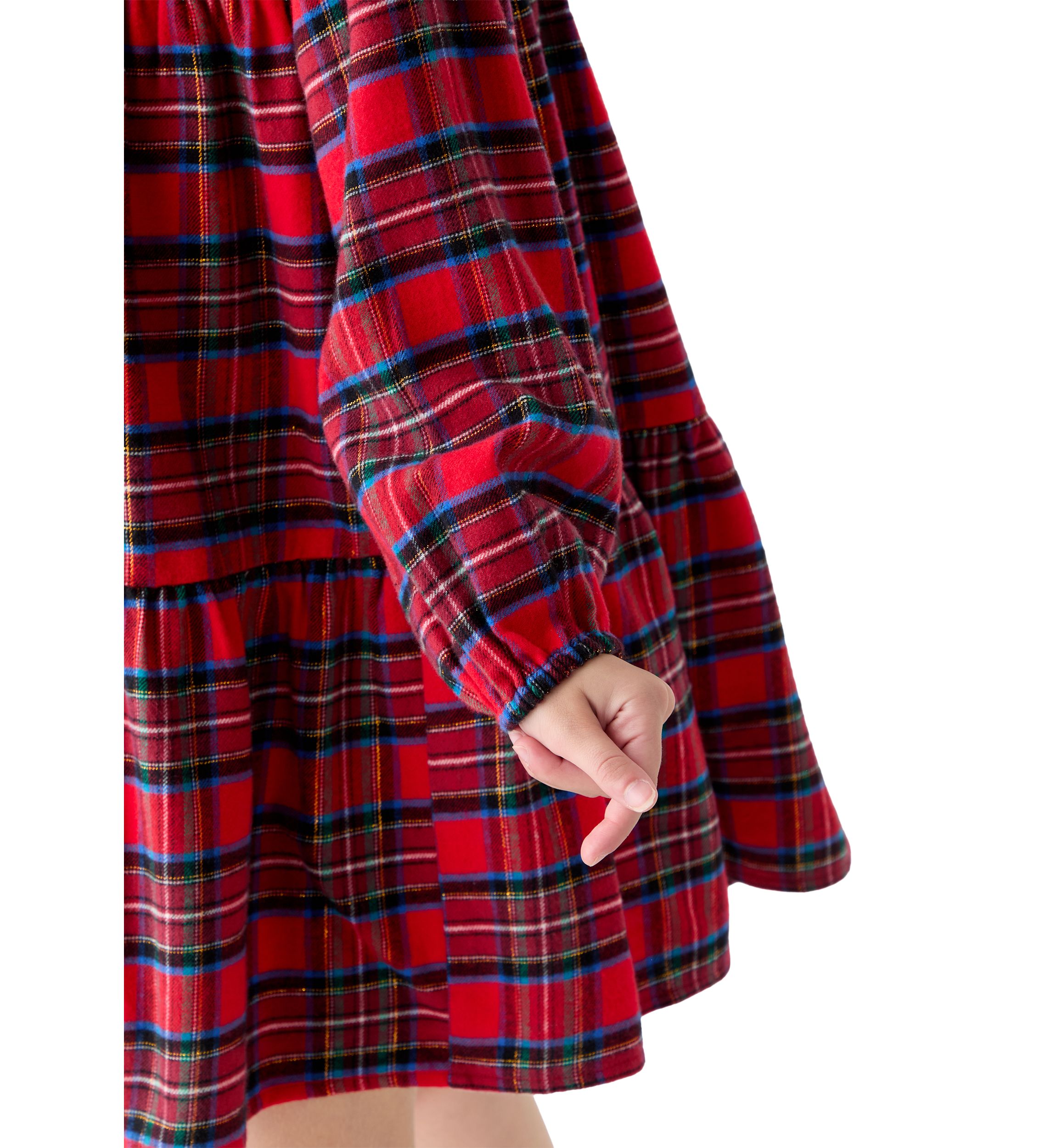 Girls 7-16 Plaid Tiered Dress