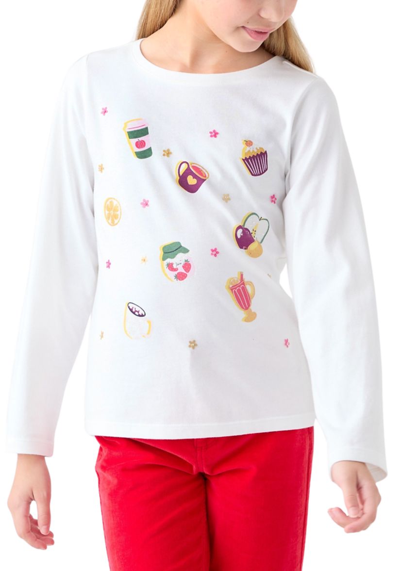 Girls 7-16 Long Sleeve Cheetah Graphic T-Shirt