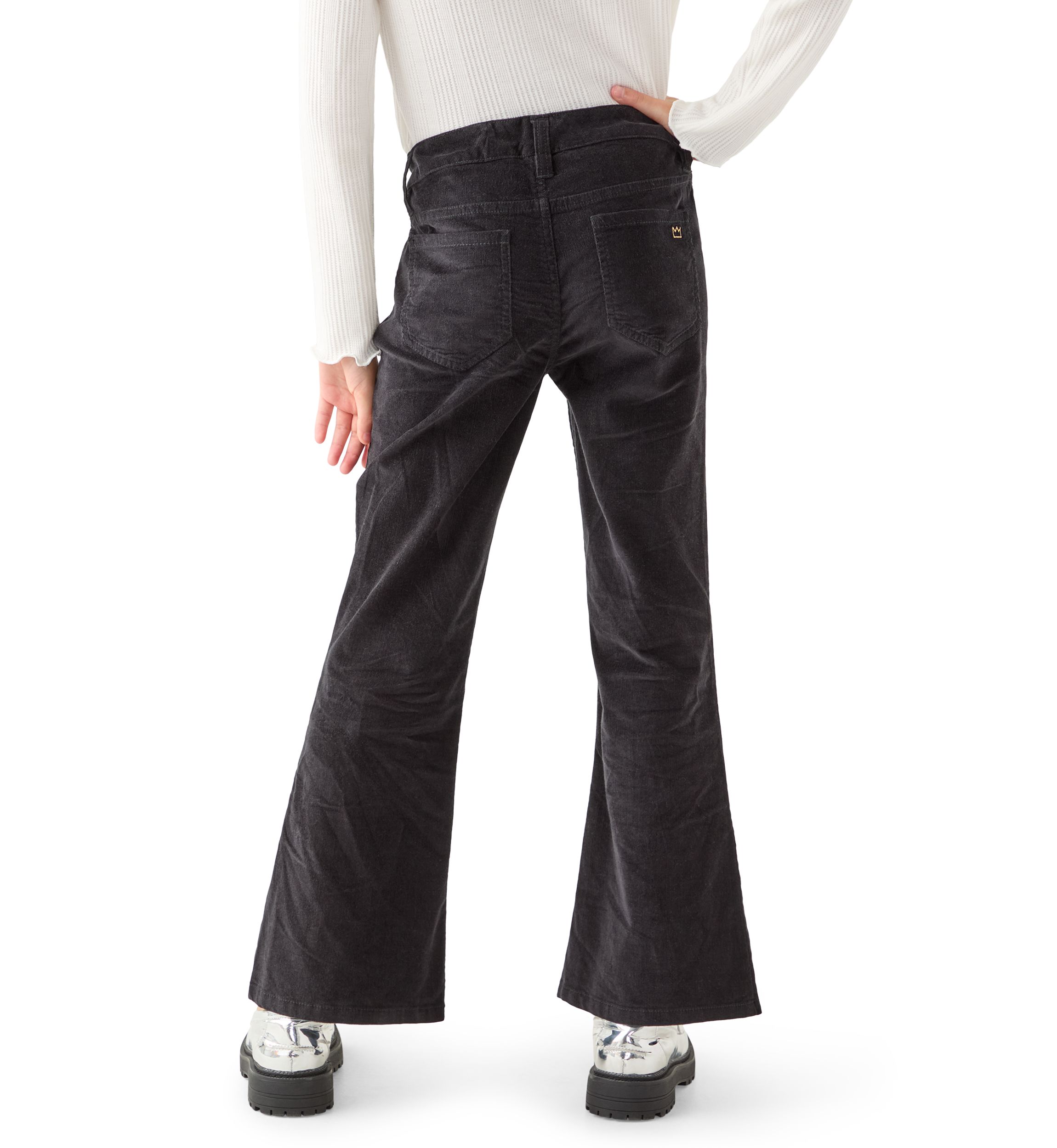 Girls 7-16 Stretch Corduroy 5 Pocket Flare Jeans