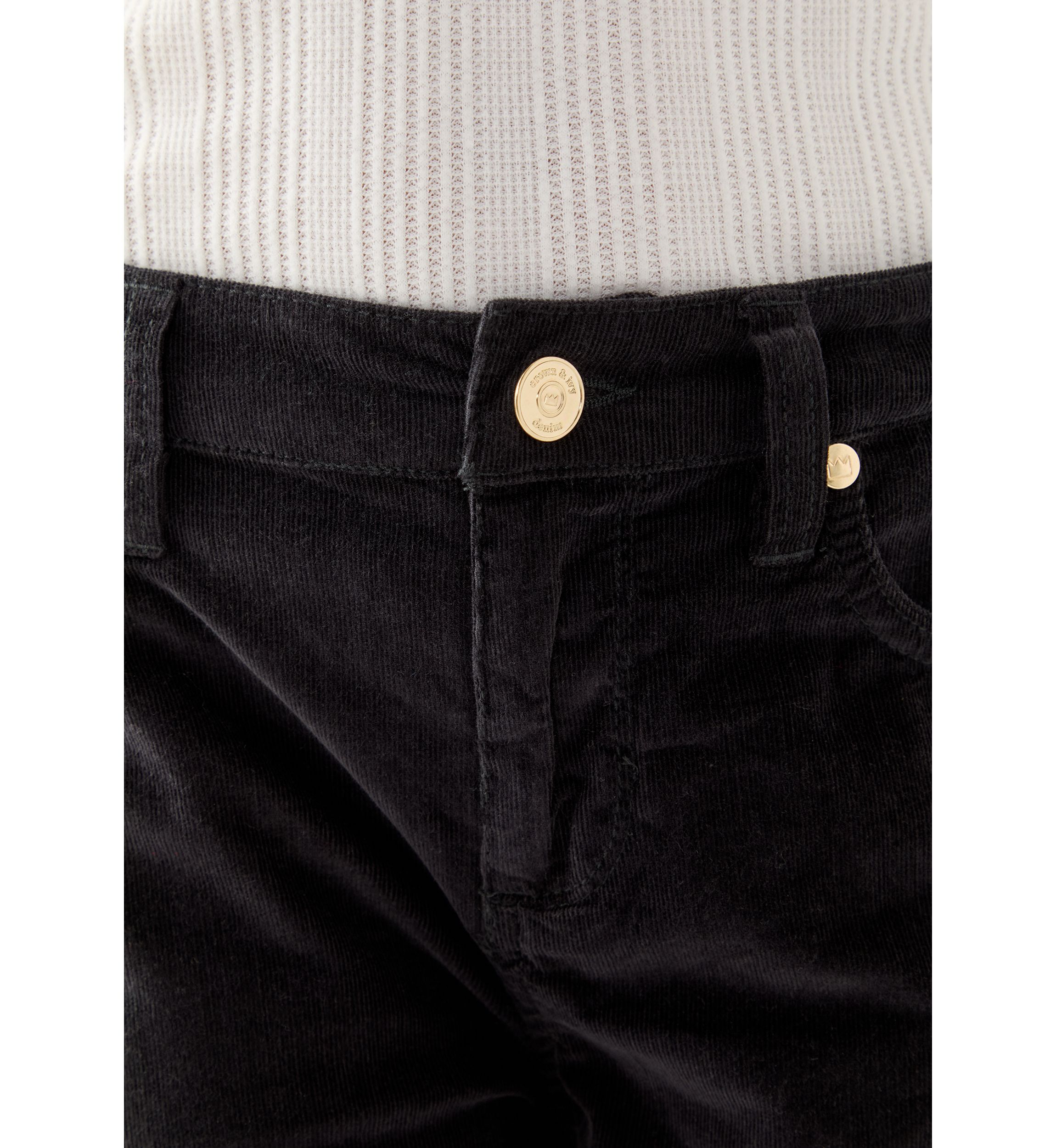 Girls 7-16 Stretch Corduroy 5 Pocket Flare Jeans