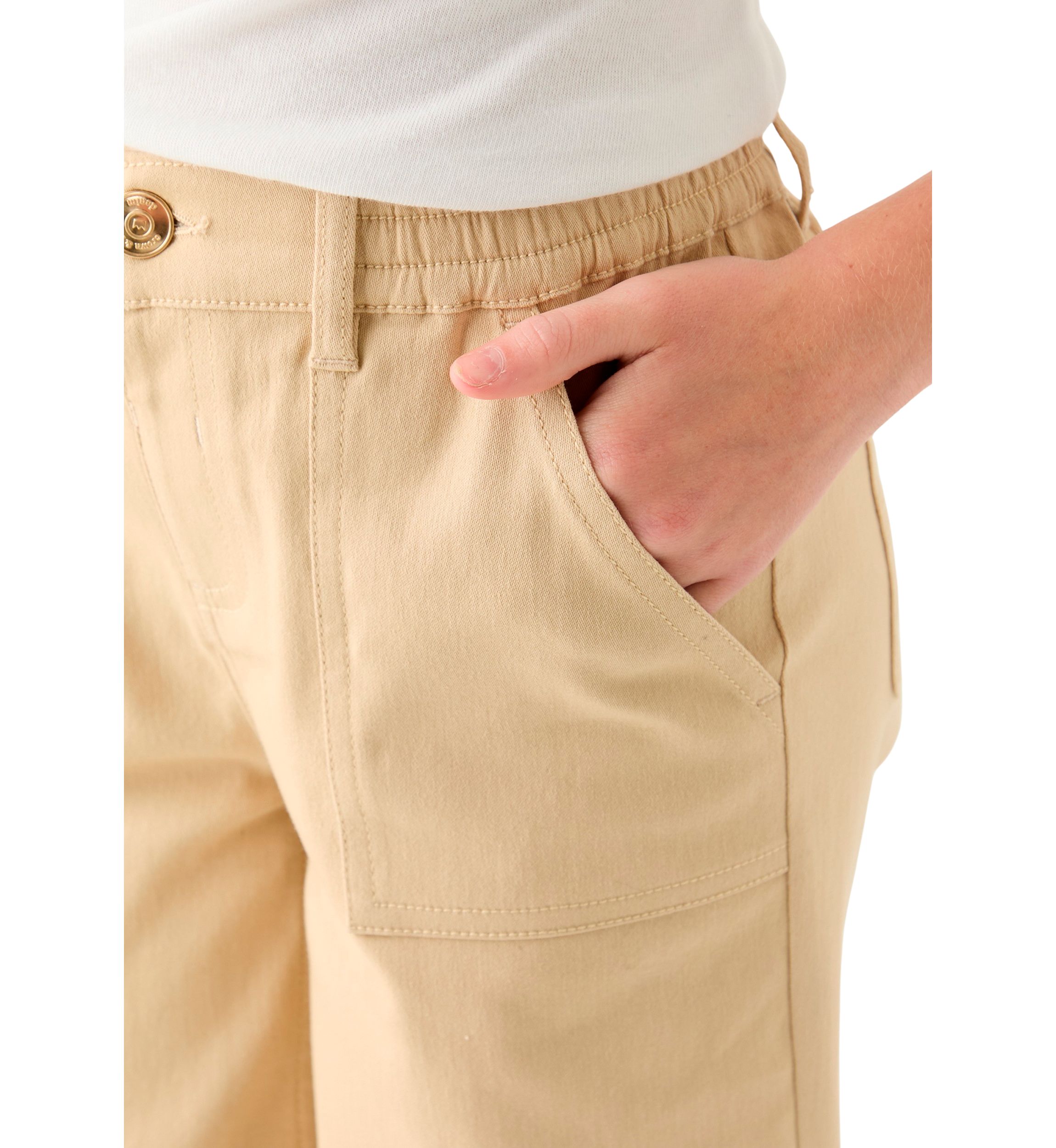 Girls 7-16 Utility Wide Leg Pants