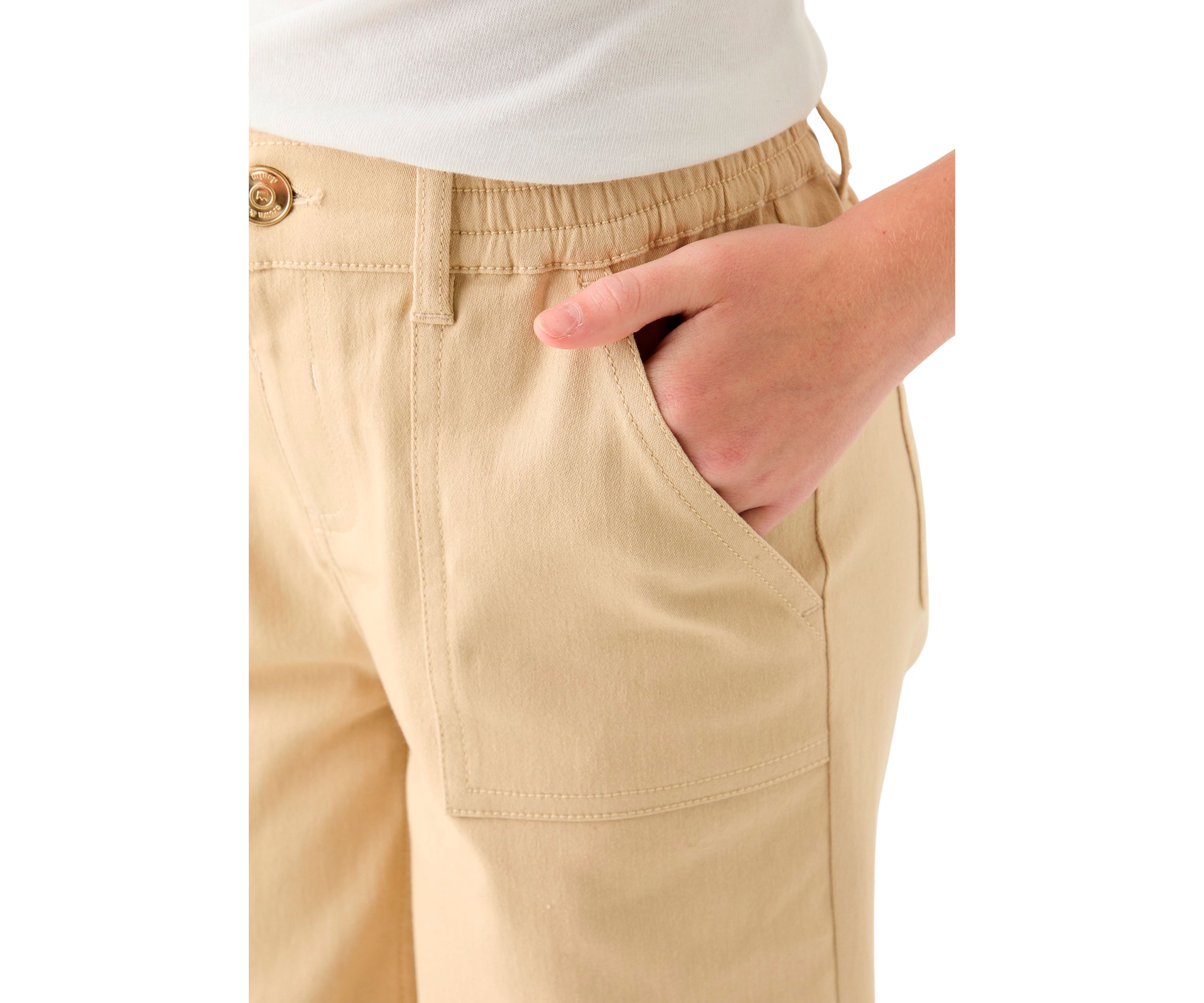 Girls 7-16 Utility Wide Leg Pants