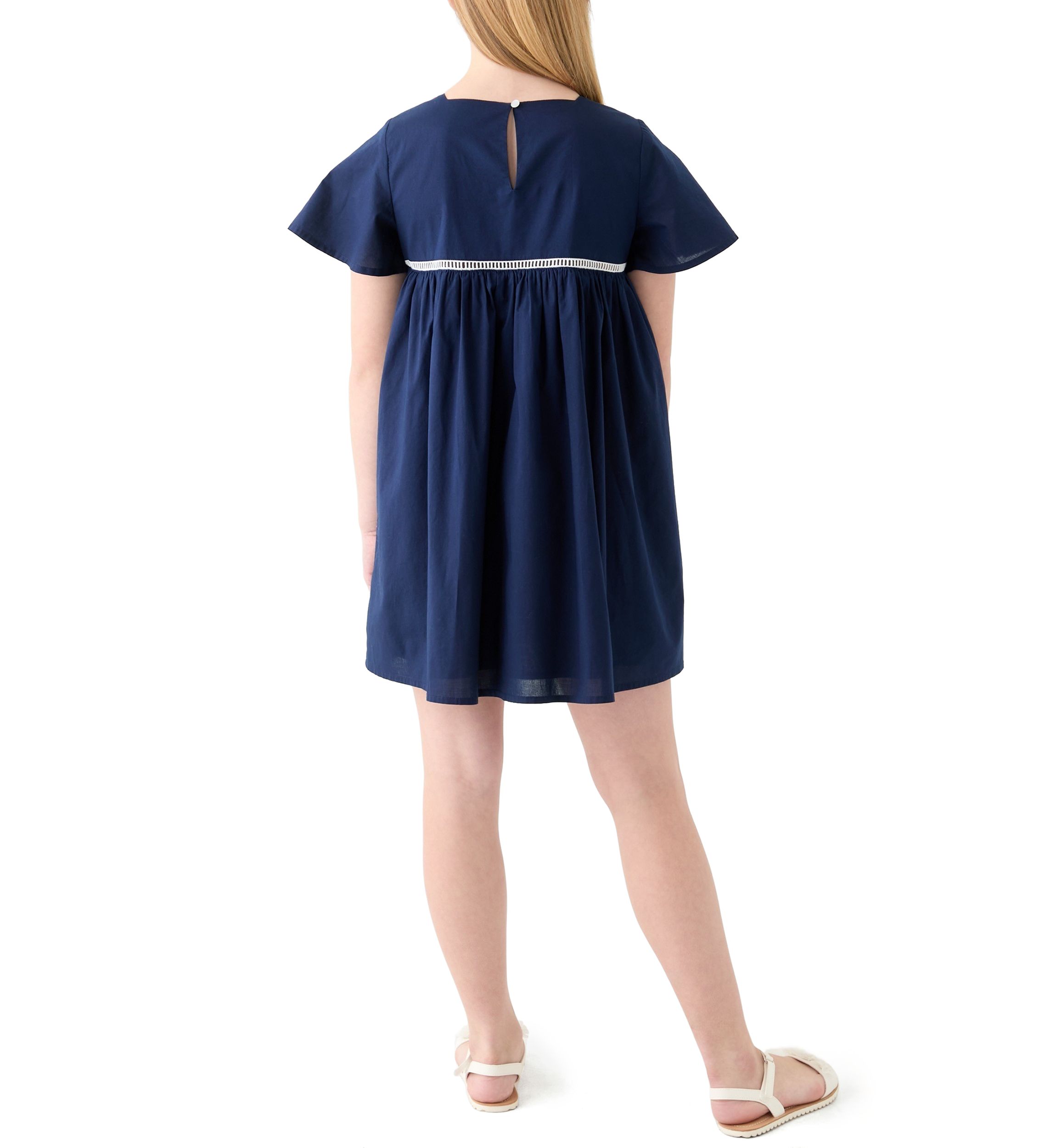 Girls 7-16 Embellished Swing Dress
