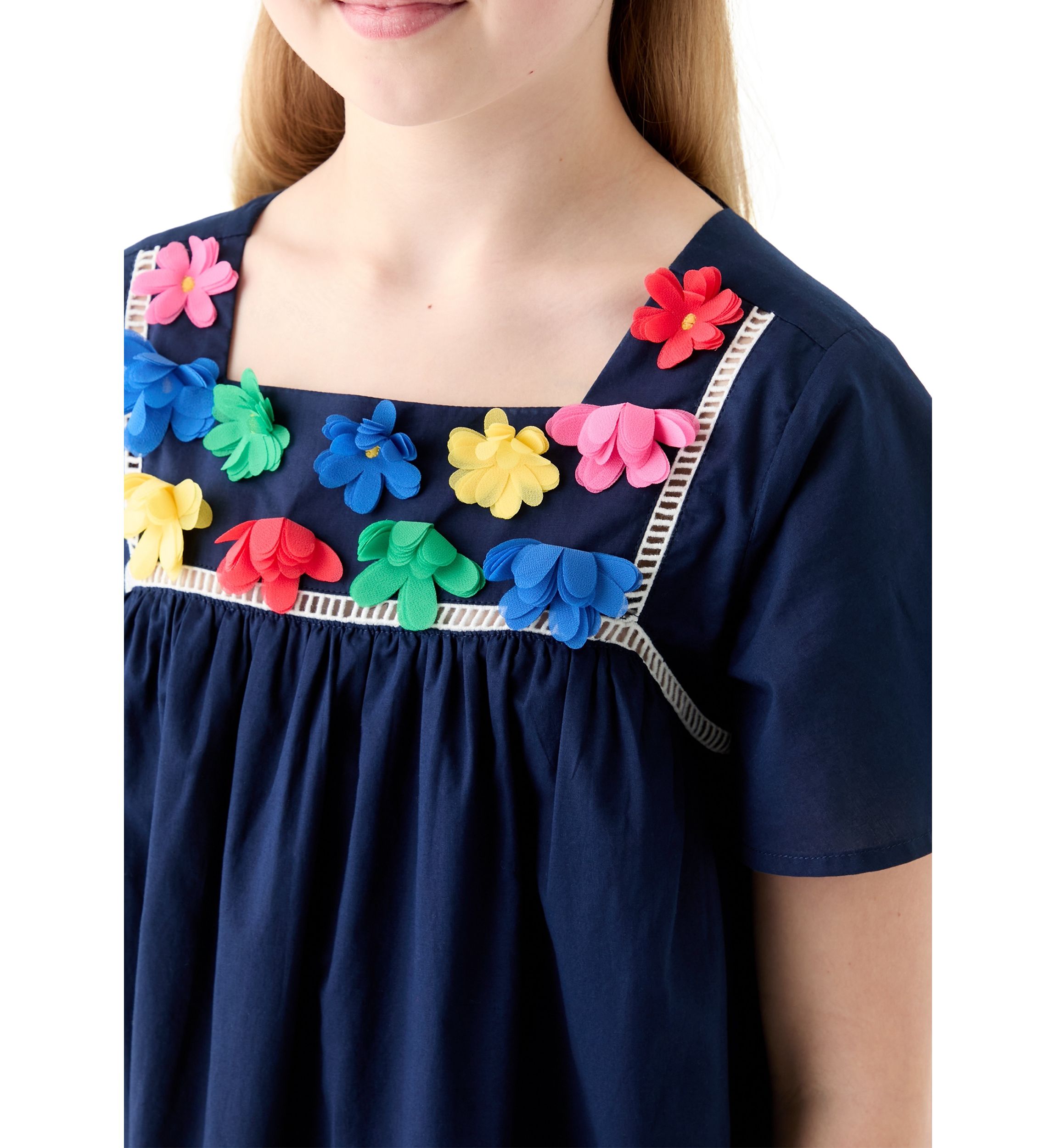 Girls 7-16 Embellished Swing Dress