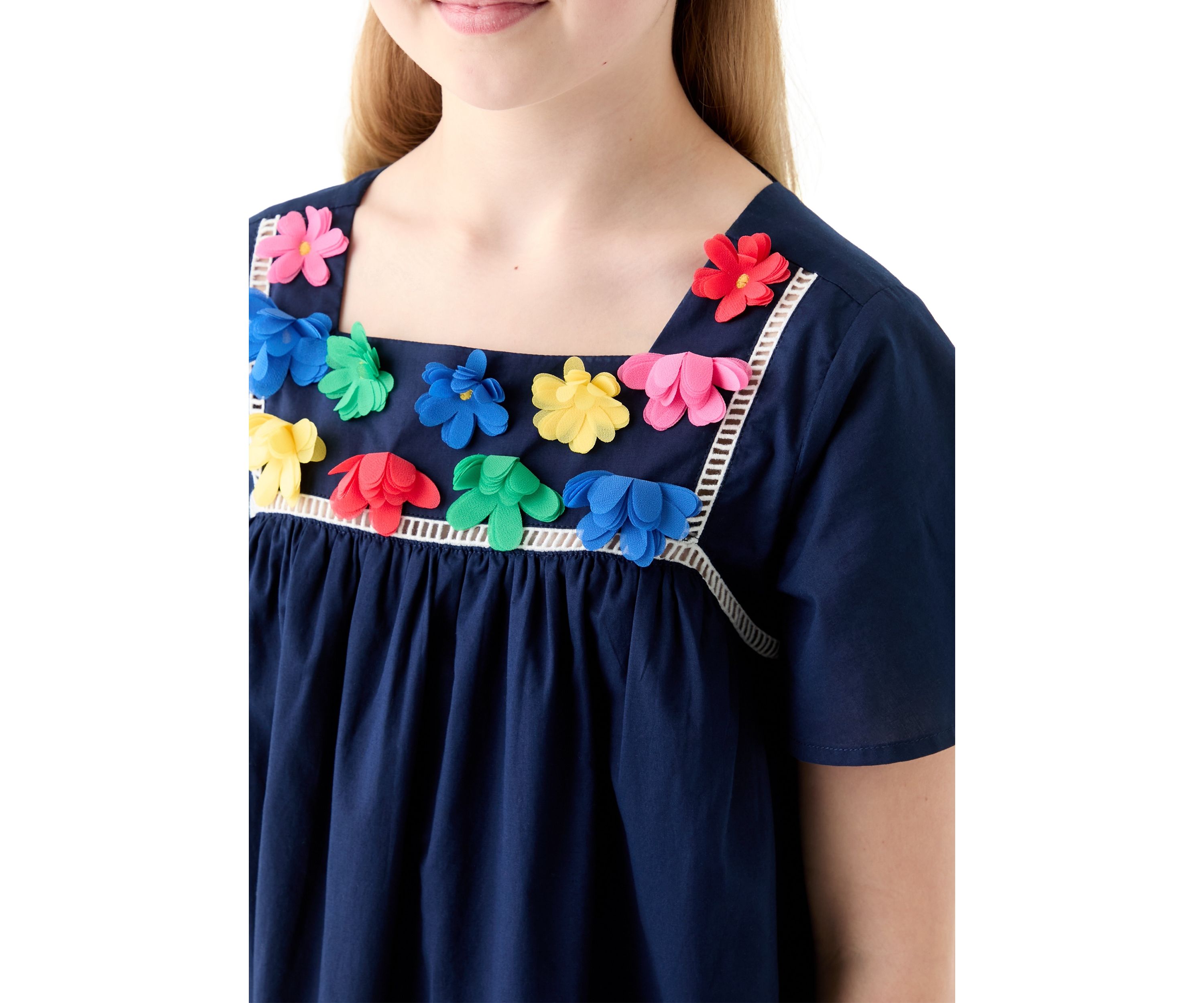 Girls 7-16 Embellished Swing Dress