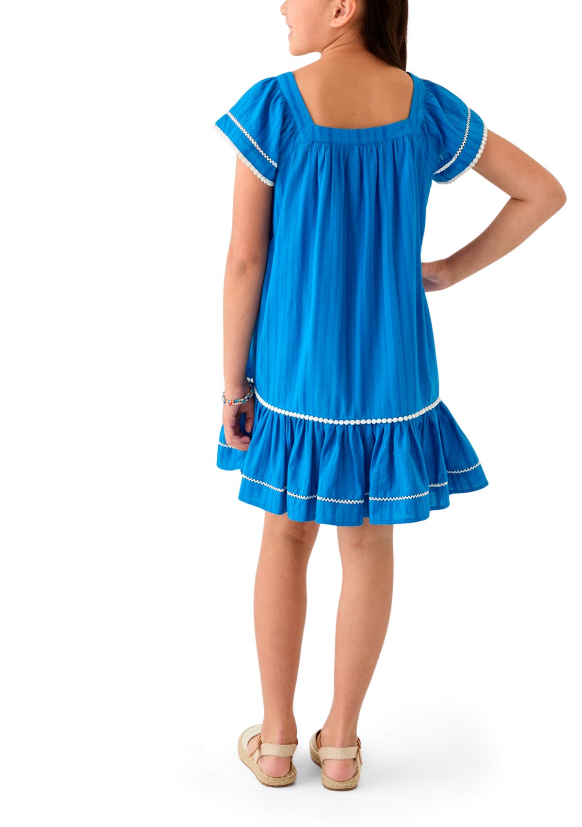 Girls 7-16 Gauze Knit Swing Dress