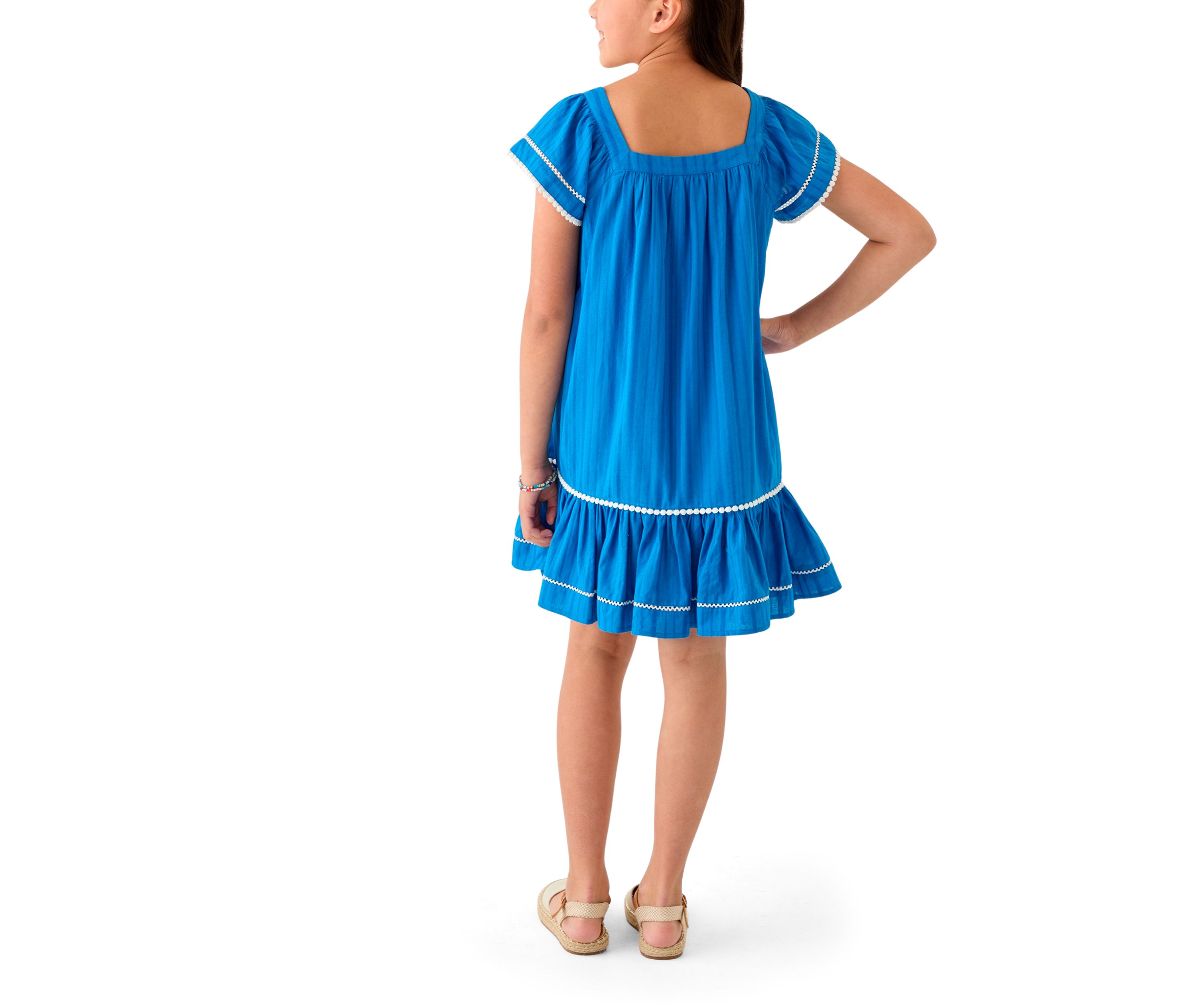 Girls 7-16 Gauze Knit Swing Dress