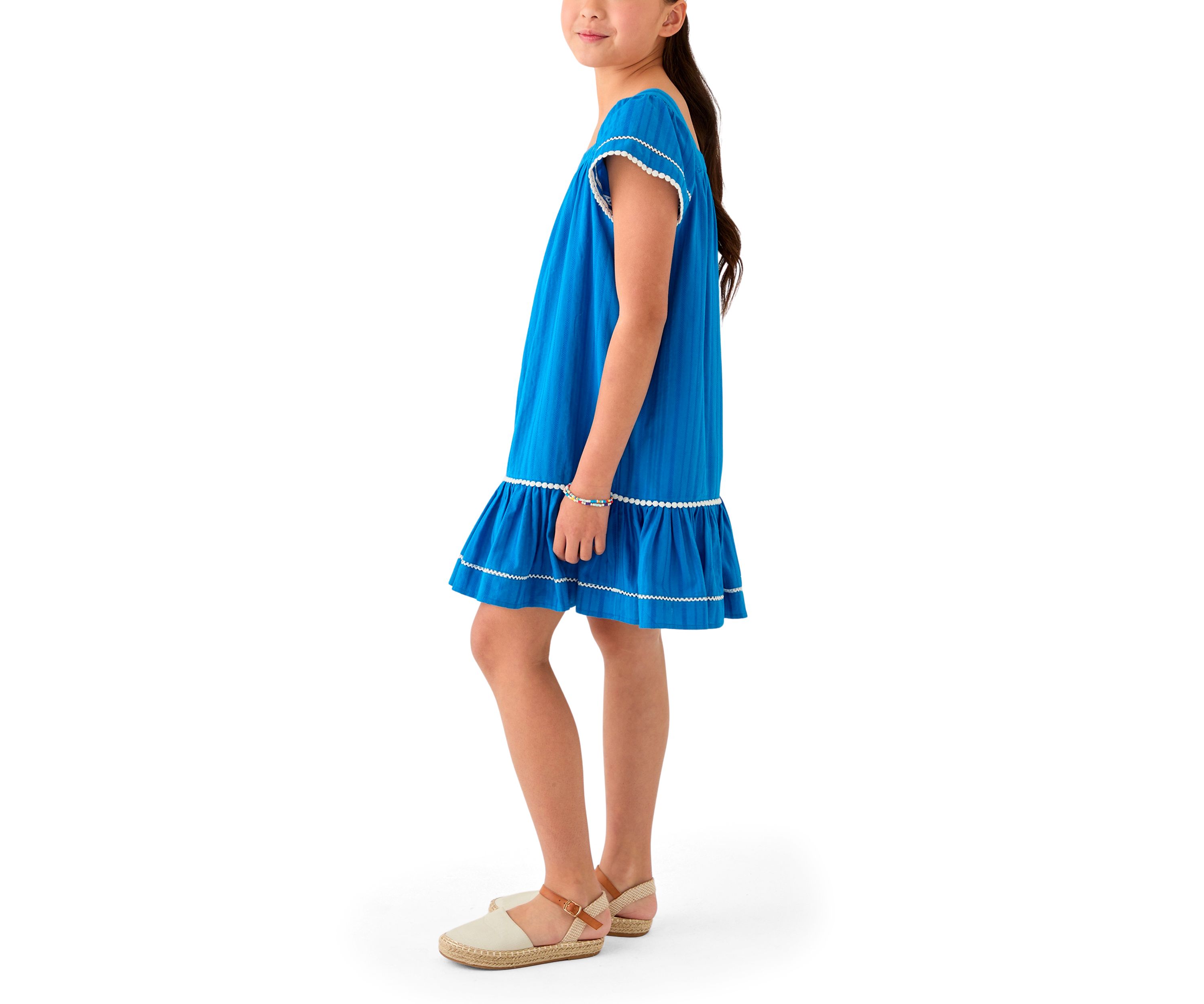 Girls 7-16 Gauze Knit Swing Dress