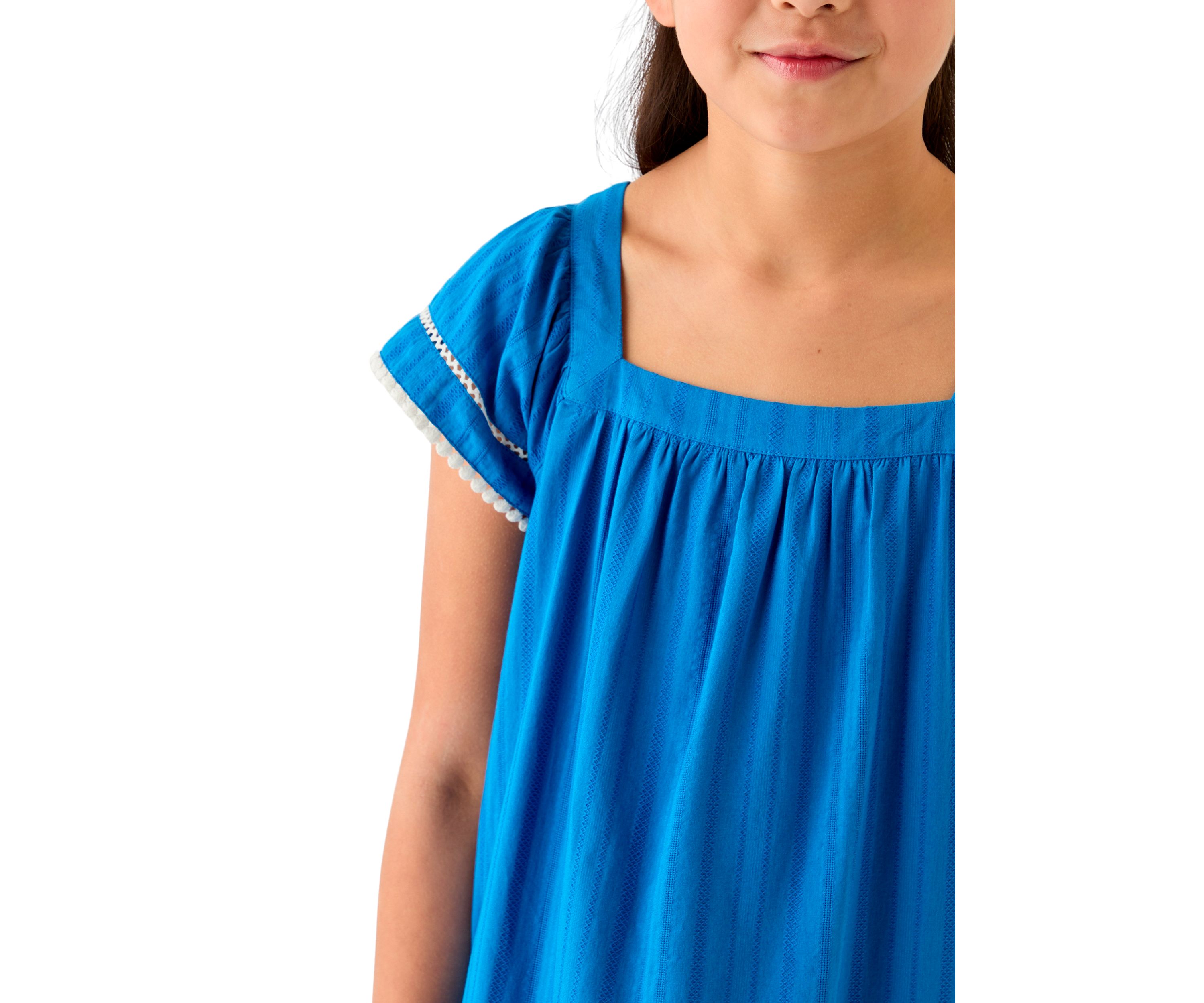 Girls 7-16 Gauze Knit Swing Dress