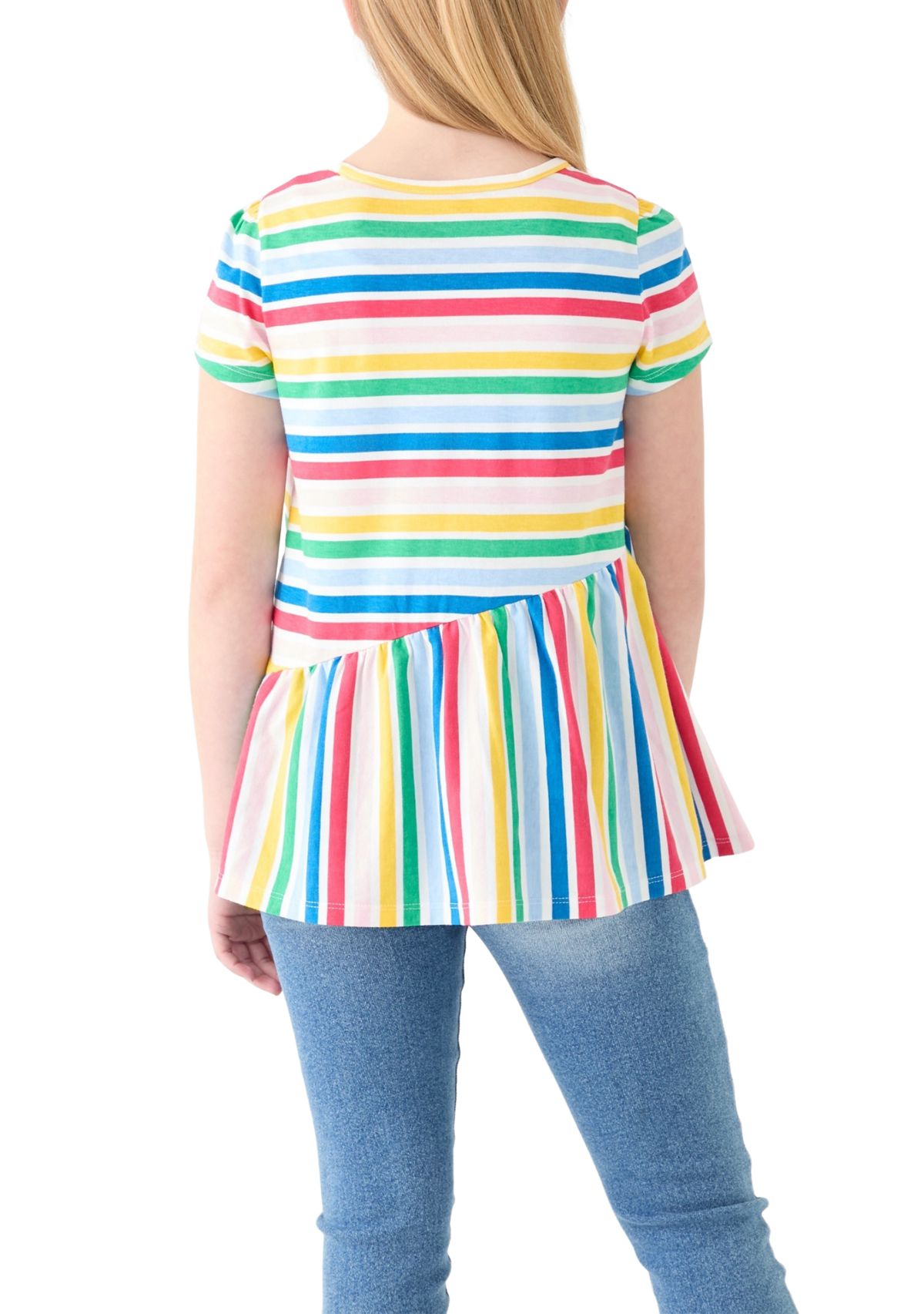 Girls 7-16 Asymmetrical Printed Tunic 