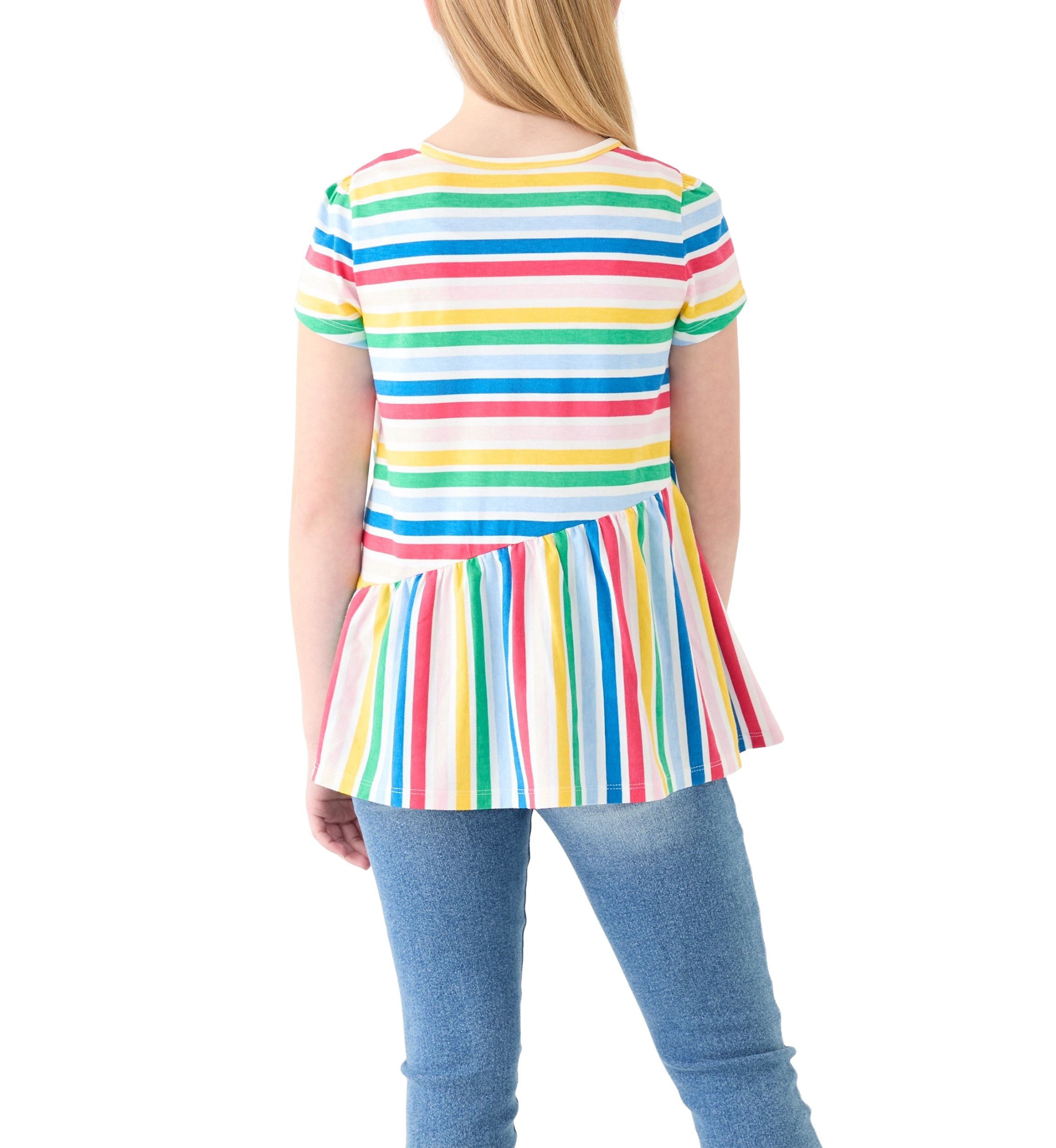 Girls 7-16 Asymmetrical Printed Tunic 
