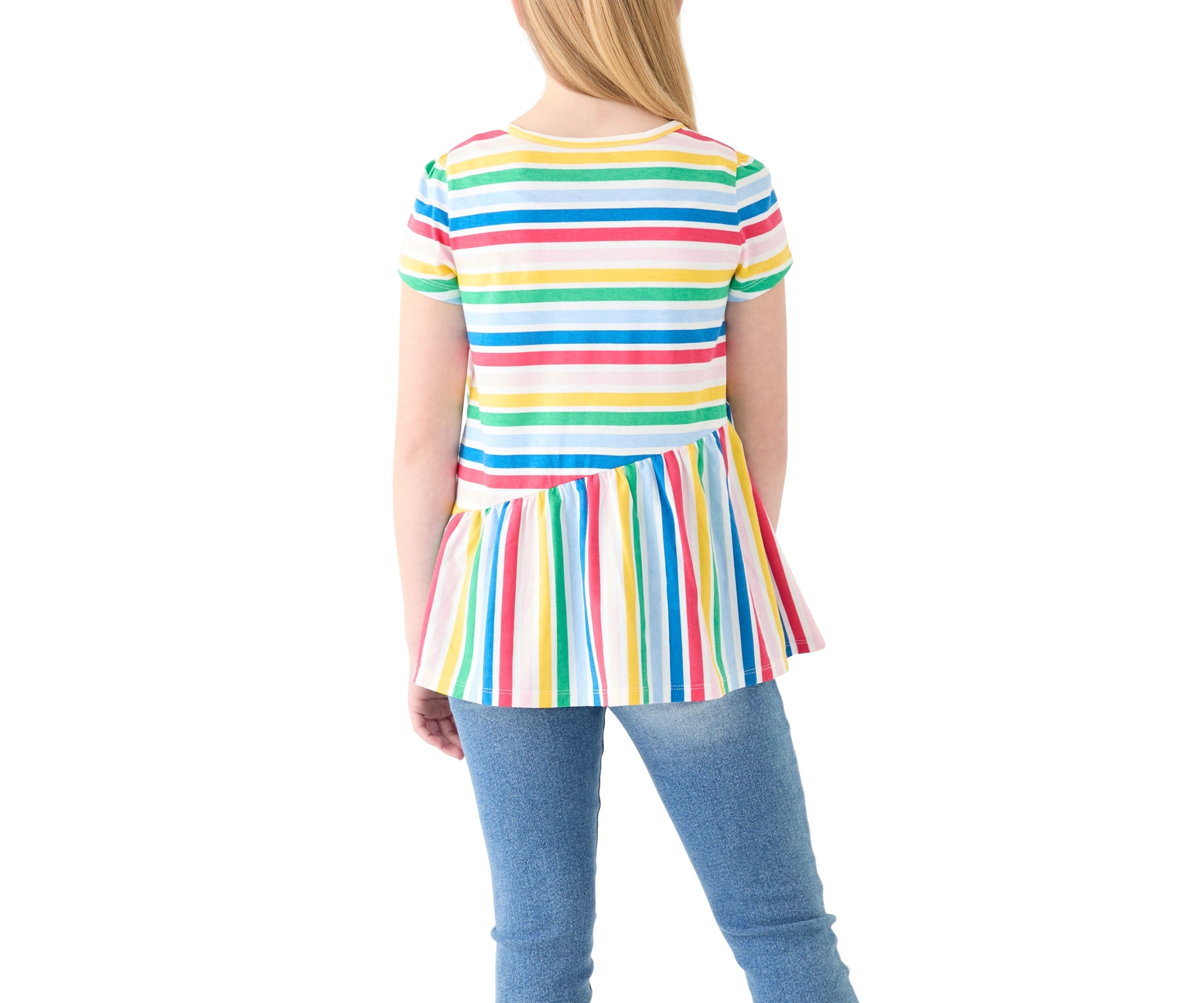 Girls 7-16 Asymmetrical Printed Tunic 