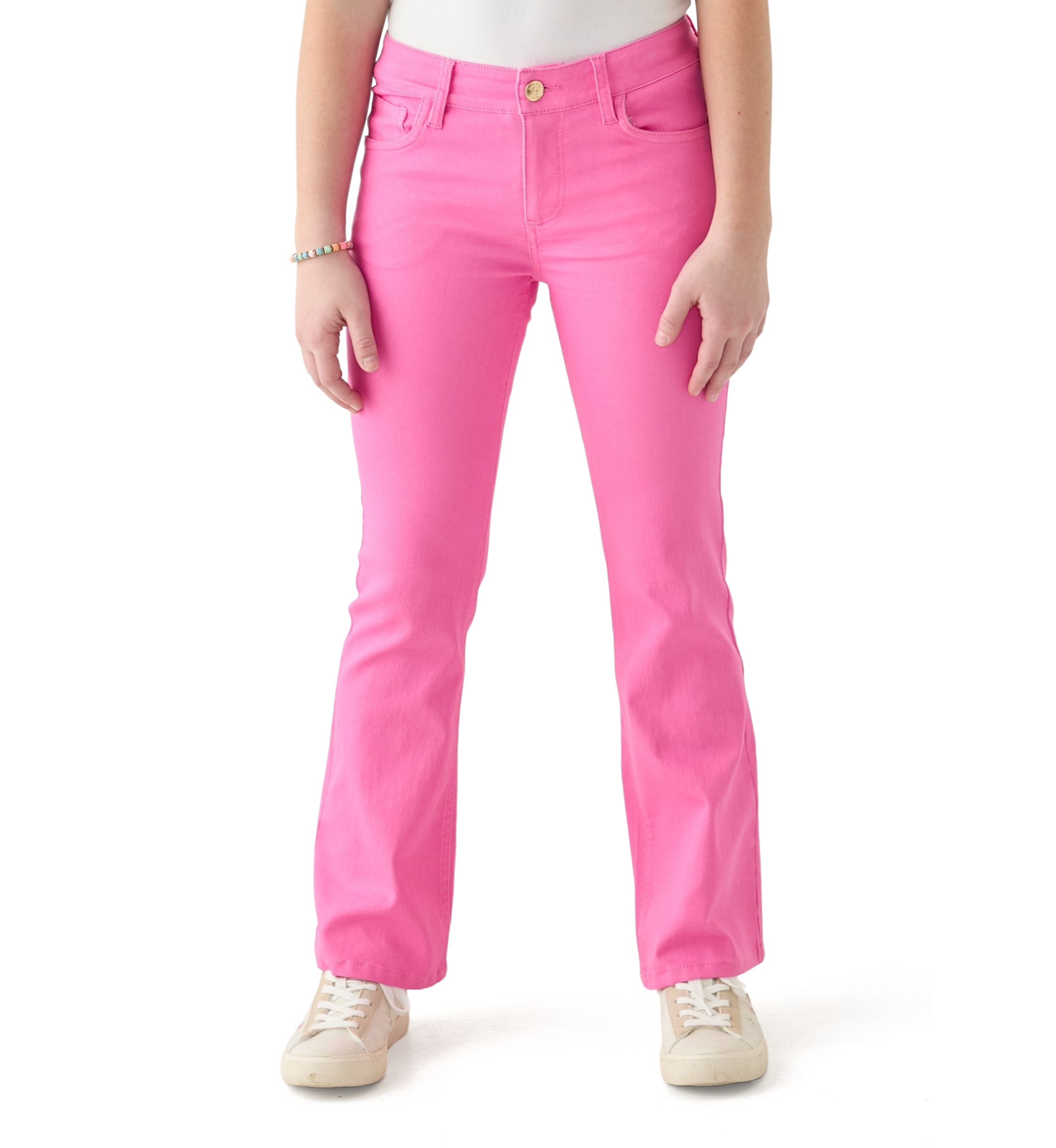 Girls 7-16 Stretch Twill Flare Jeans