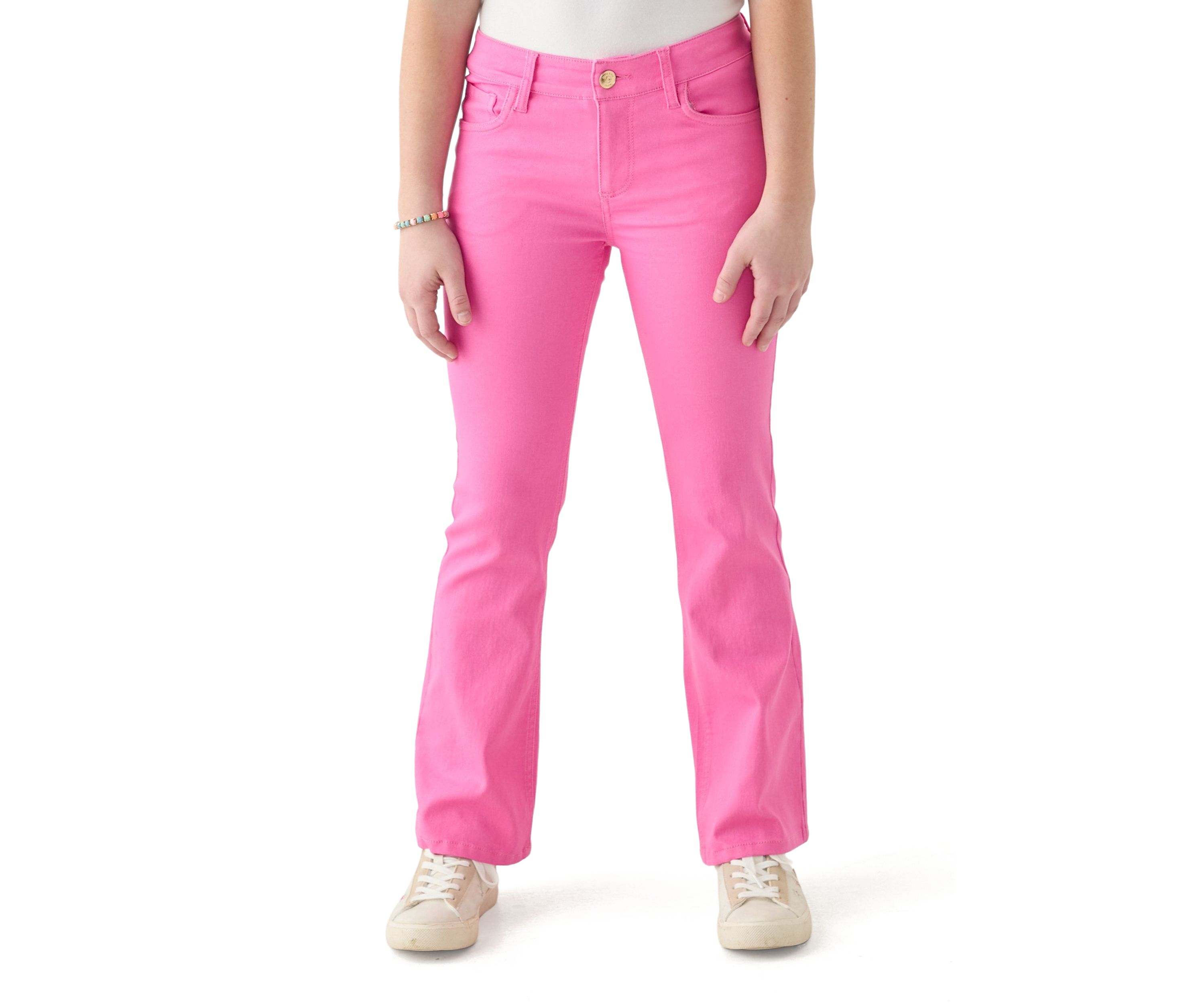 Girls 7-16 Stretch Twill Flare Jeans