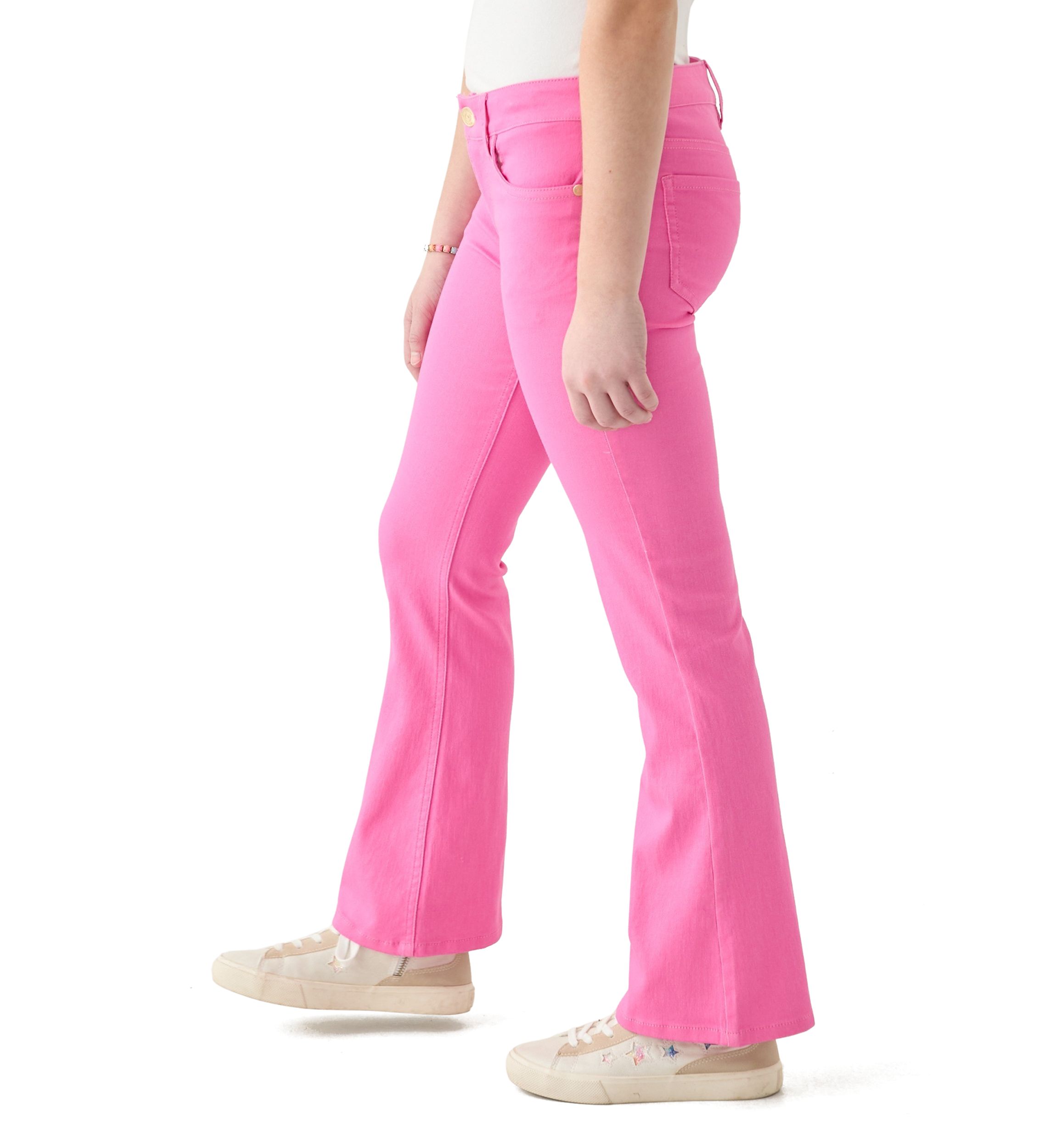 Girls 7-16 Stretch Twill Flare Jeans
