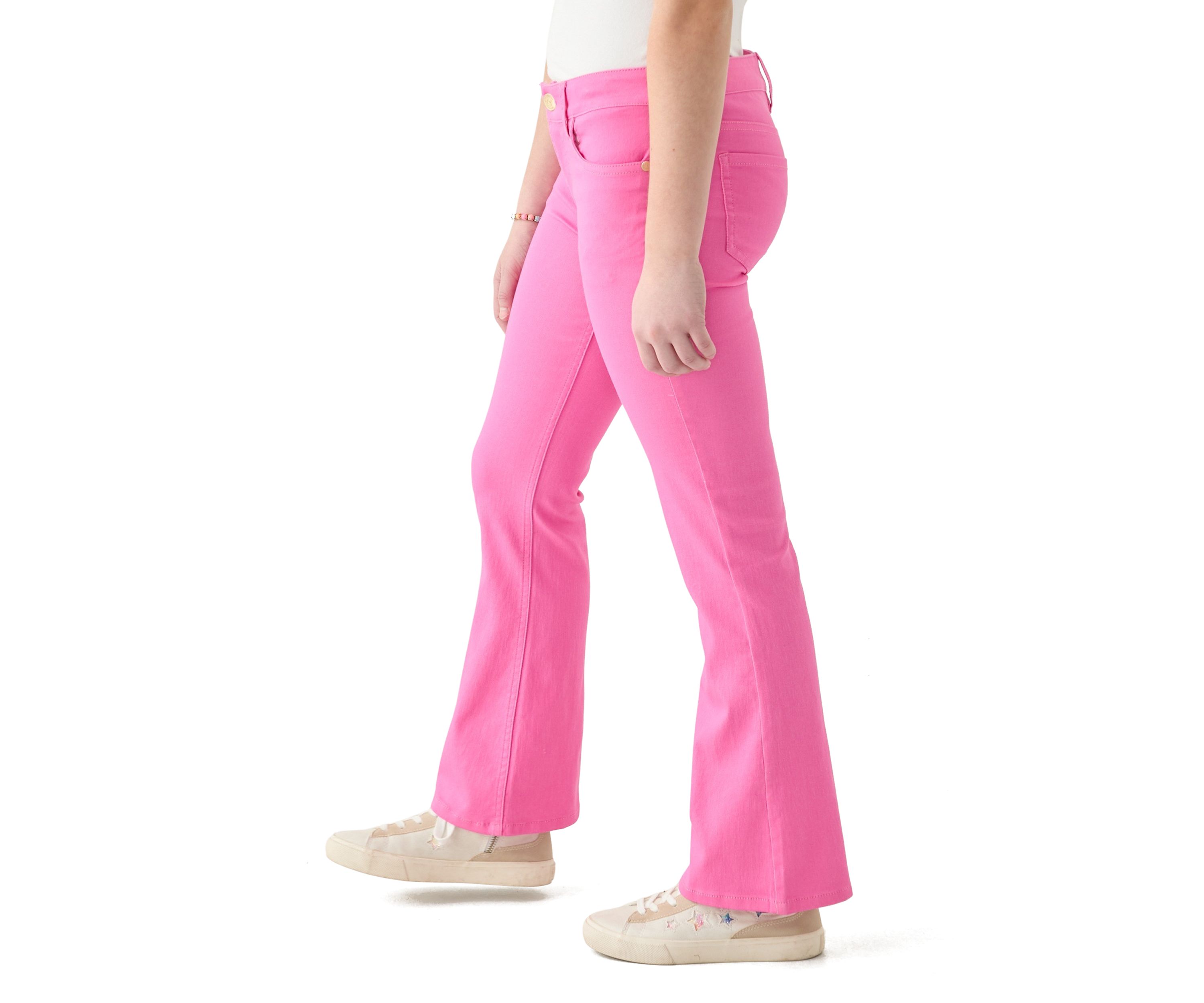 Girls 7-16 Stretch Twill Flare Jeans