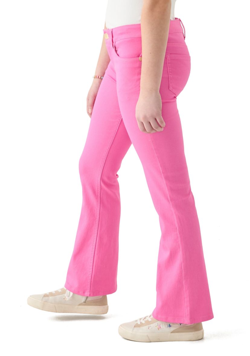 Girls 7-16 Stretch Twill Flare Jeans
