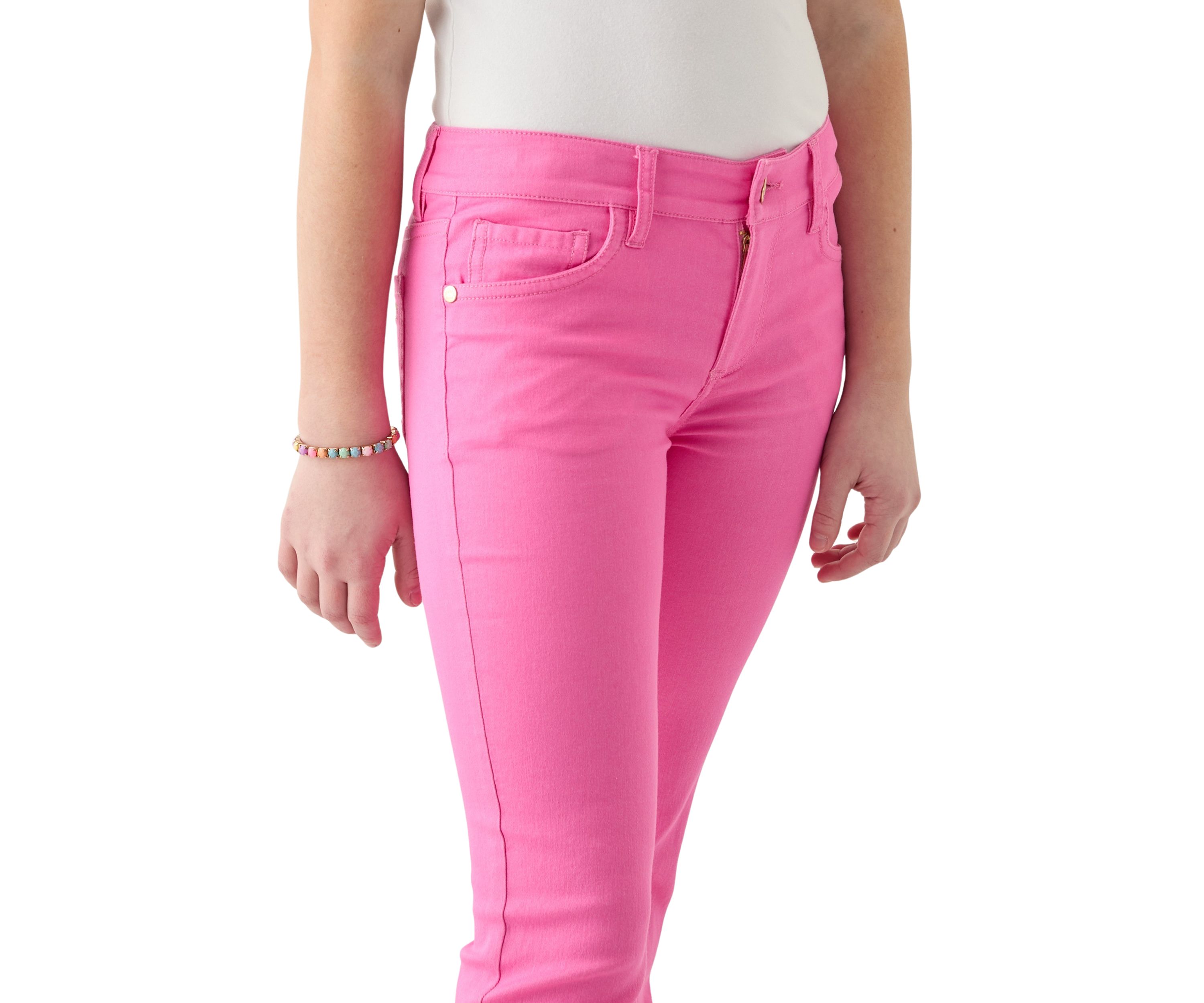 Girls 7-16 Stretch Twill Flare Jeans