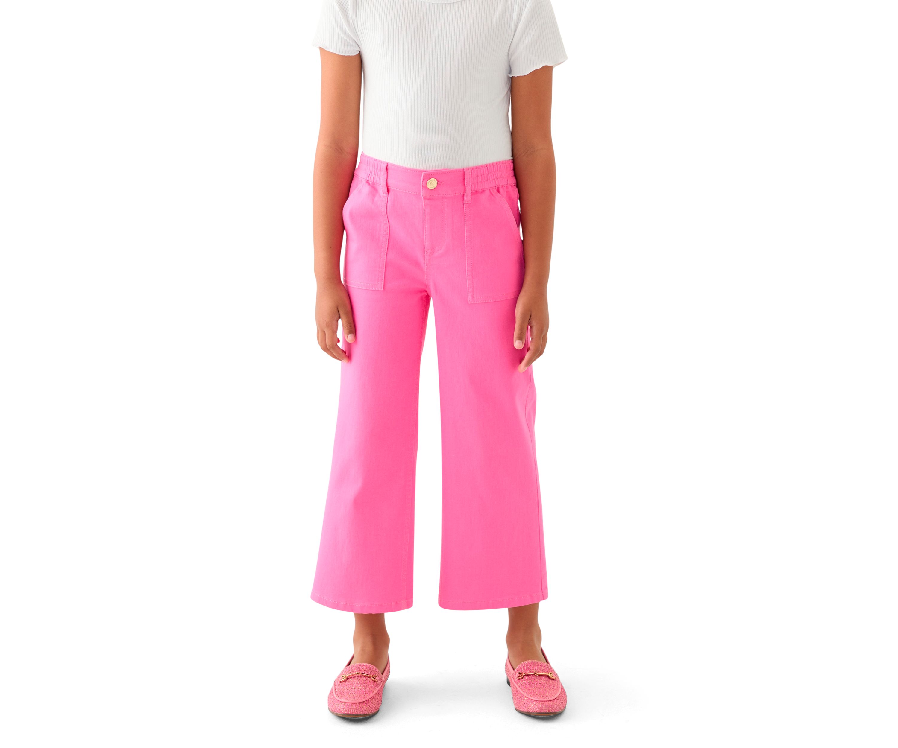 Girls 7-16 Utility Wide Leg Twill Pants