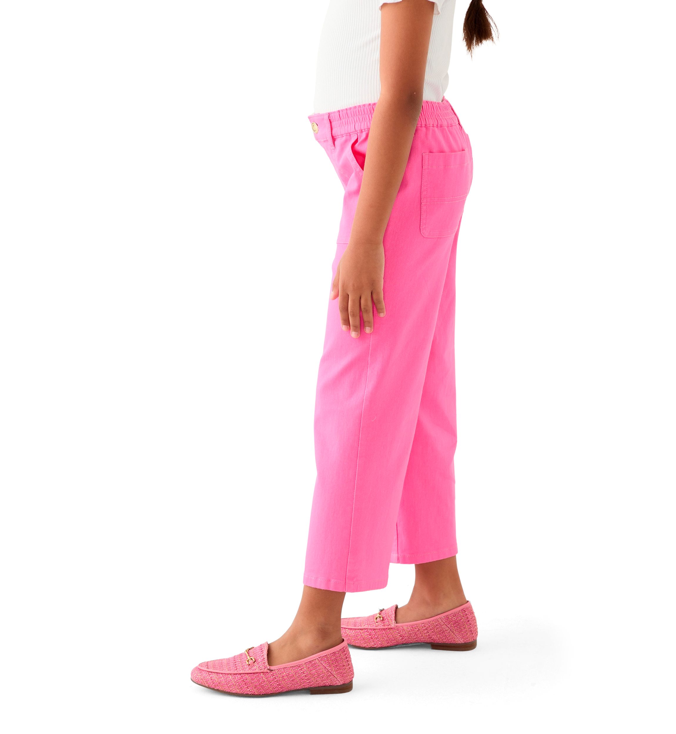 Girls 7-16 Utility Wide Leg Twill Pants