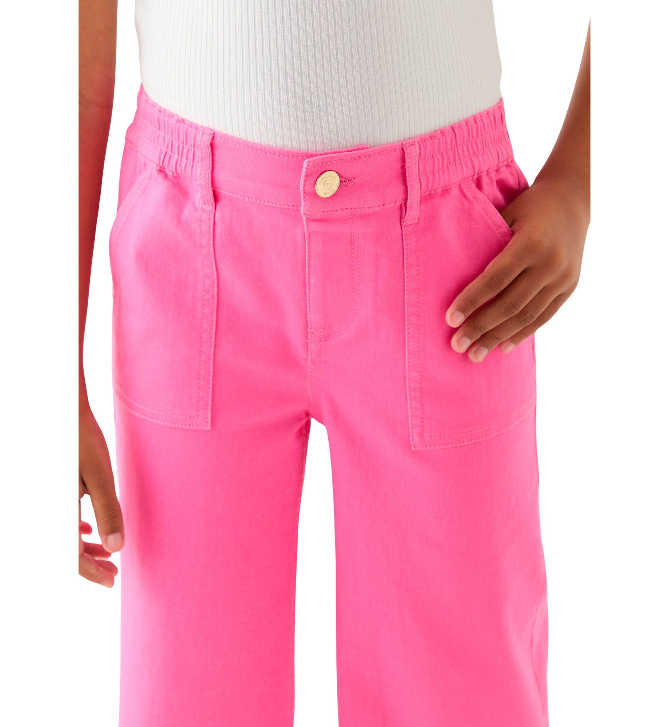Girls 7-16 Utility Wide Leg Twill Pants