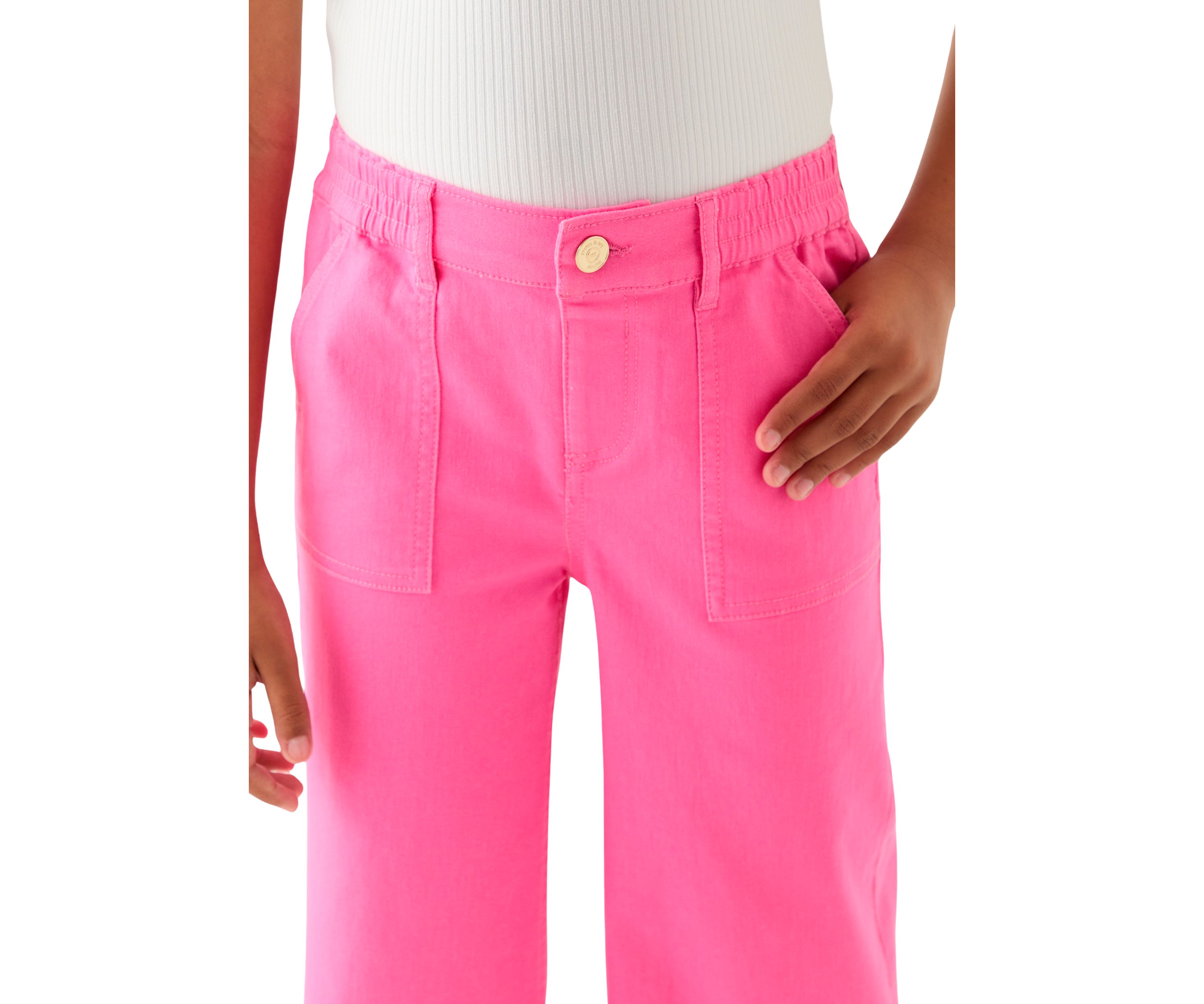 Girls 7-16 Utility Wide Leg Twill Pants