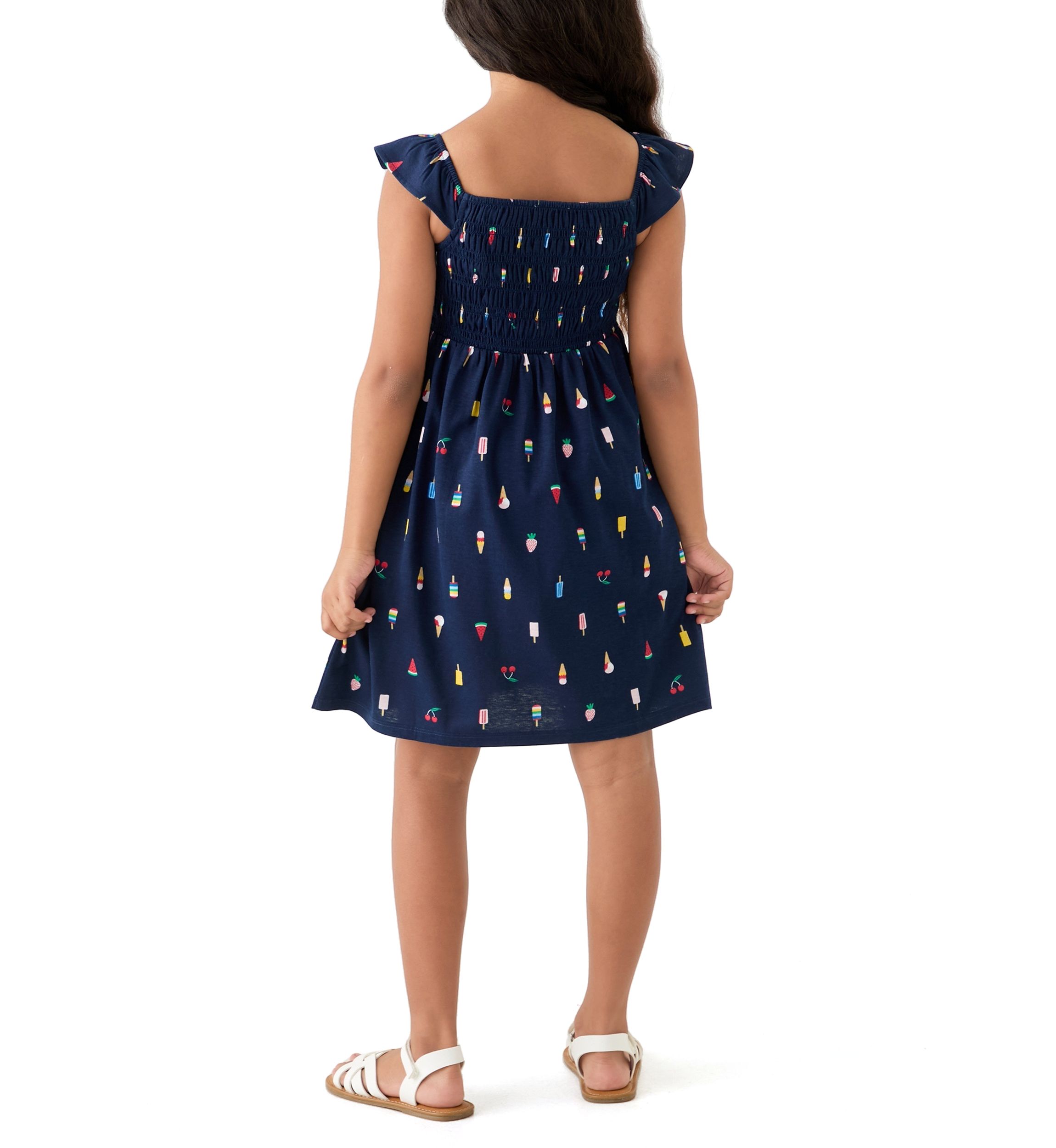 Girls 7-16 Smocked Knit Dress