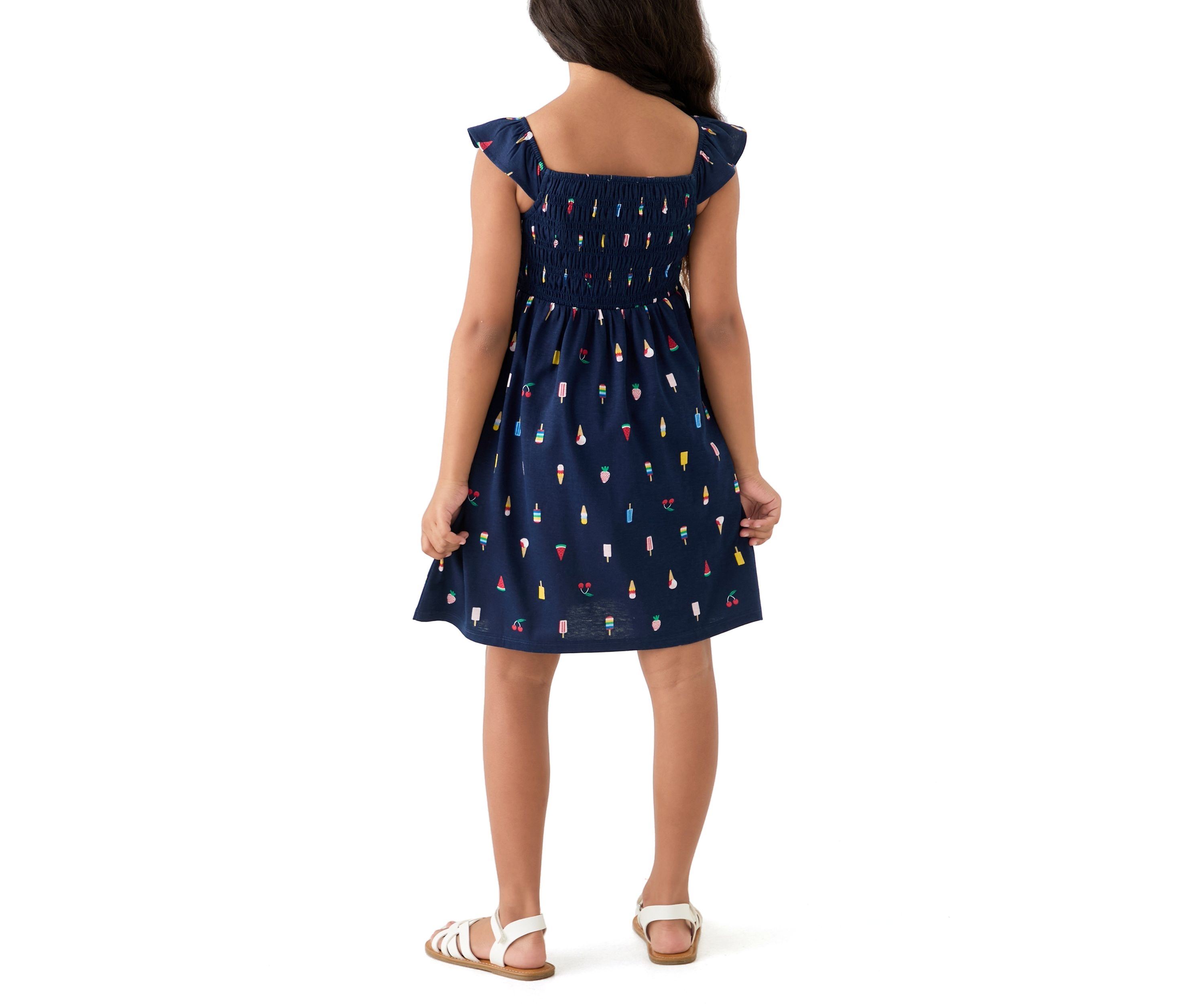 Girls 7-16 Smocked Knit Dress