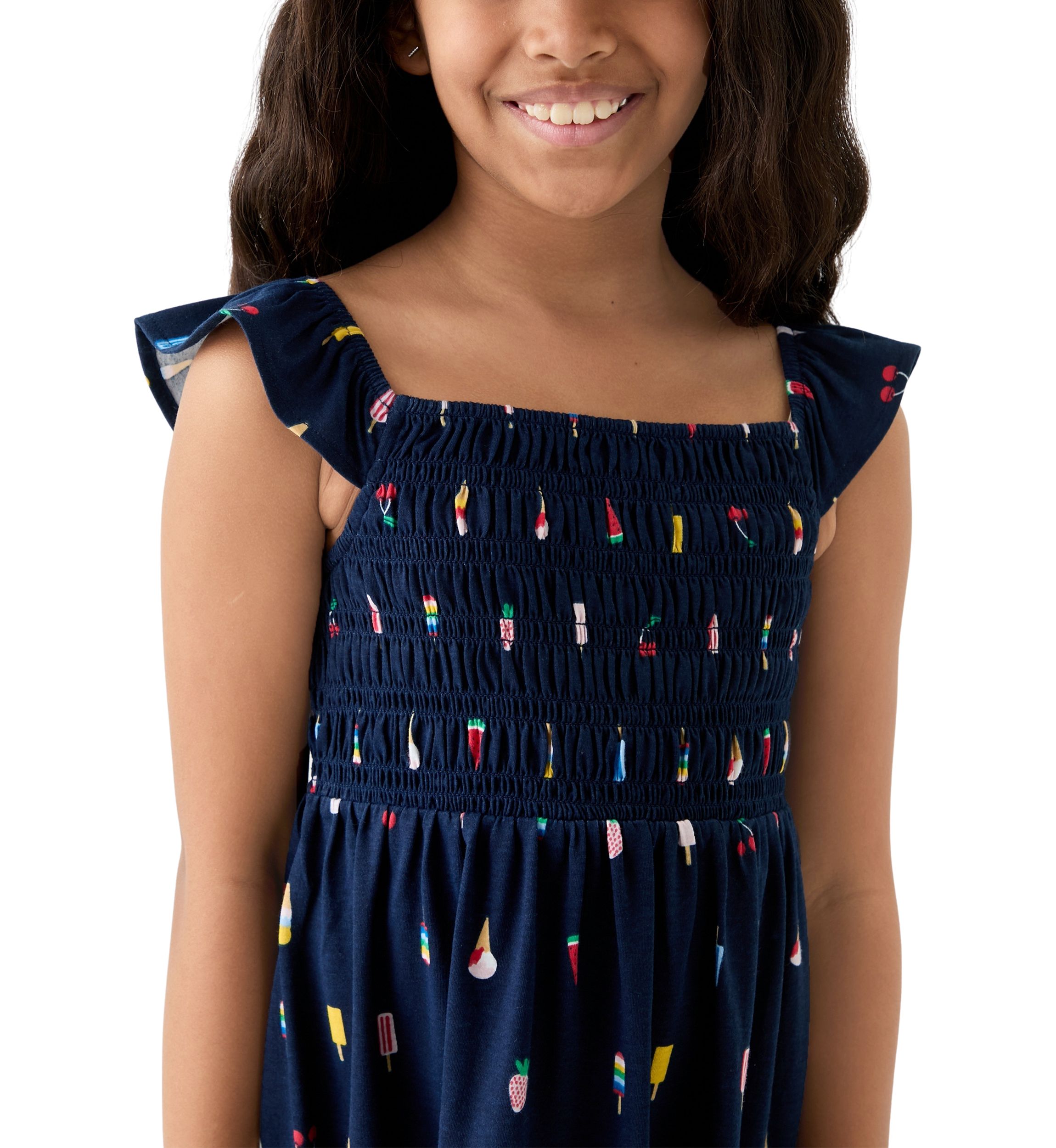 Girls 7-16 Smocked Knit Dress