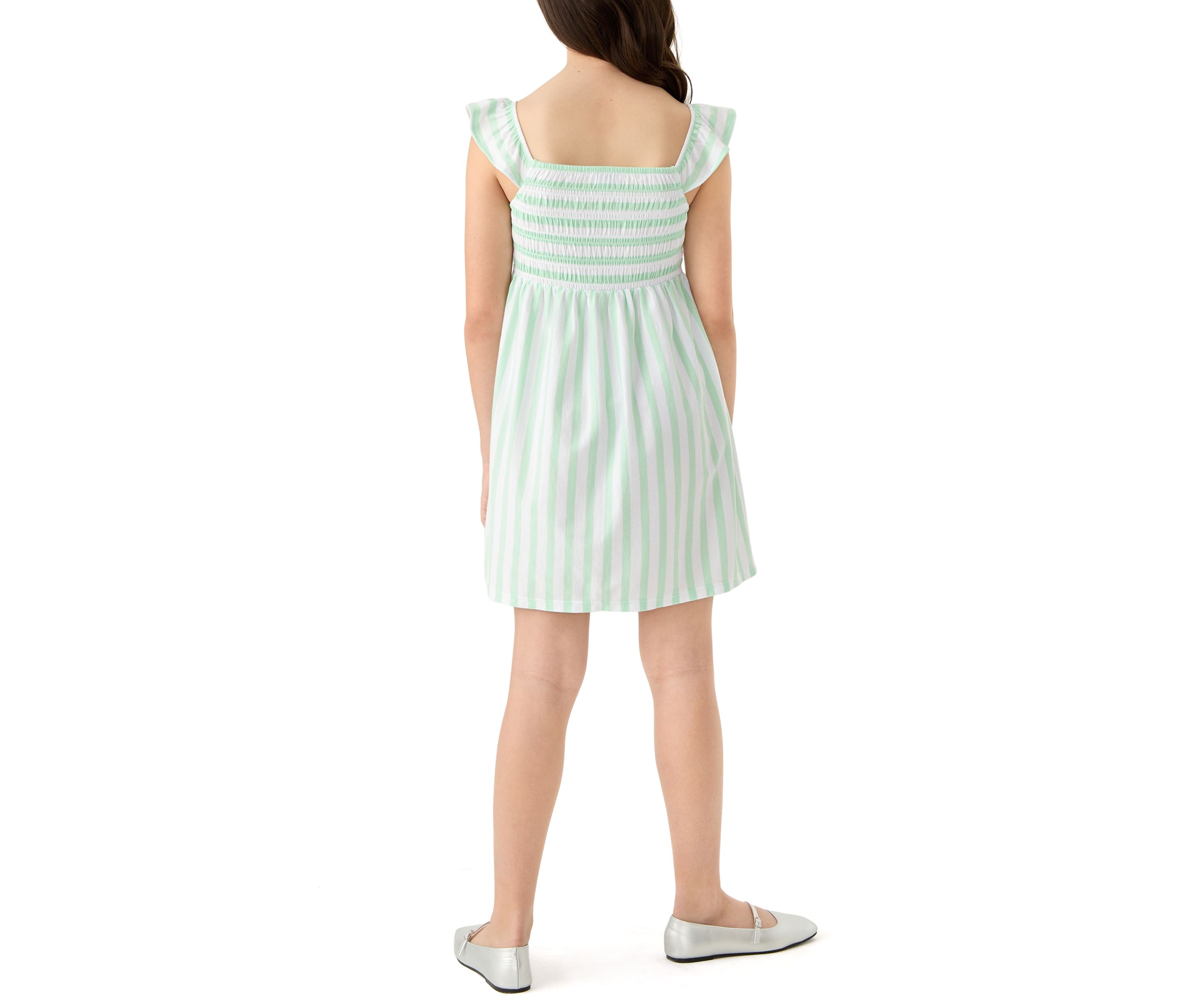 Girls 7-16 Smocked Knit Dress