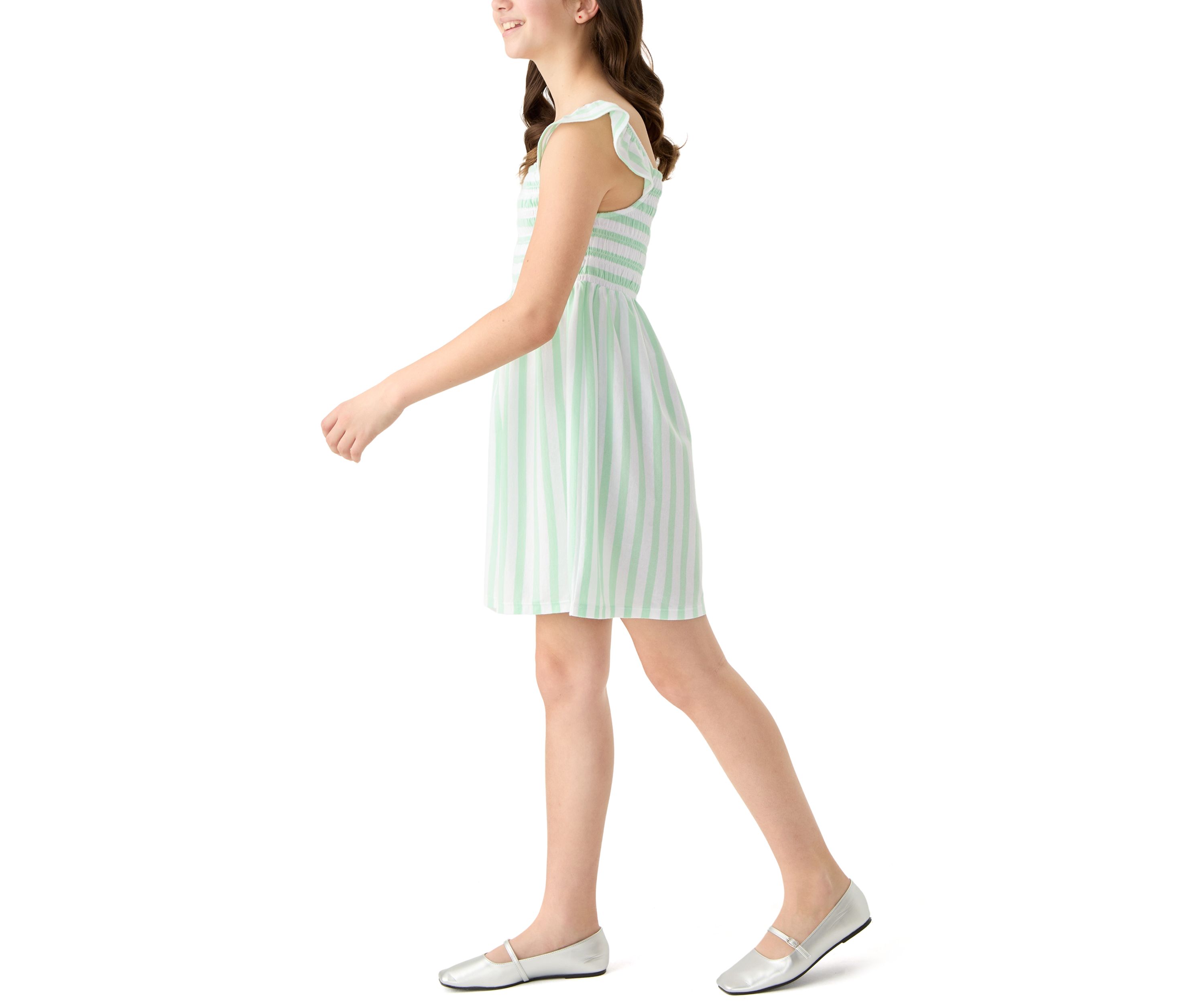 Girls 7-16 Smocked Knit Dress