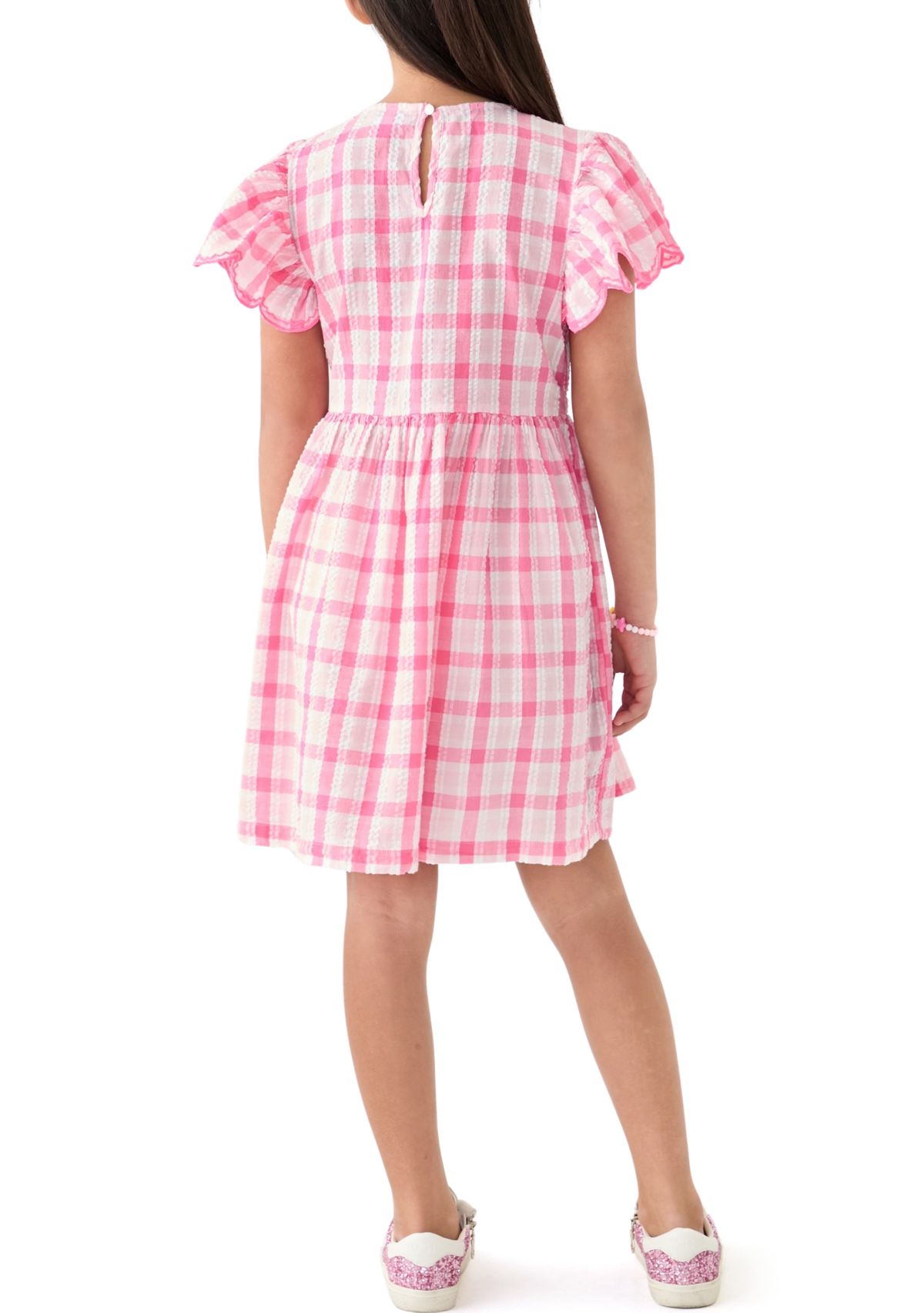 Girls 7-16 Puff Sleeve Printed Dress