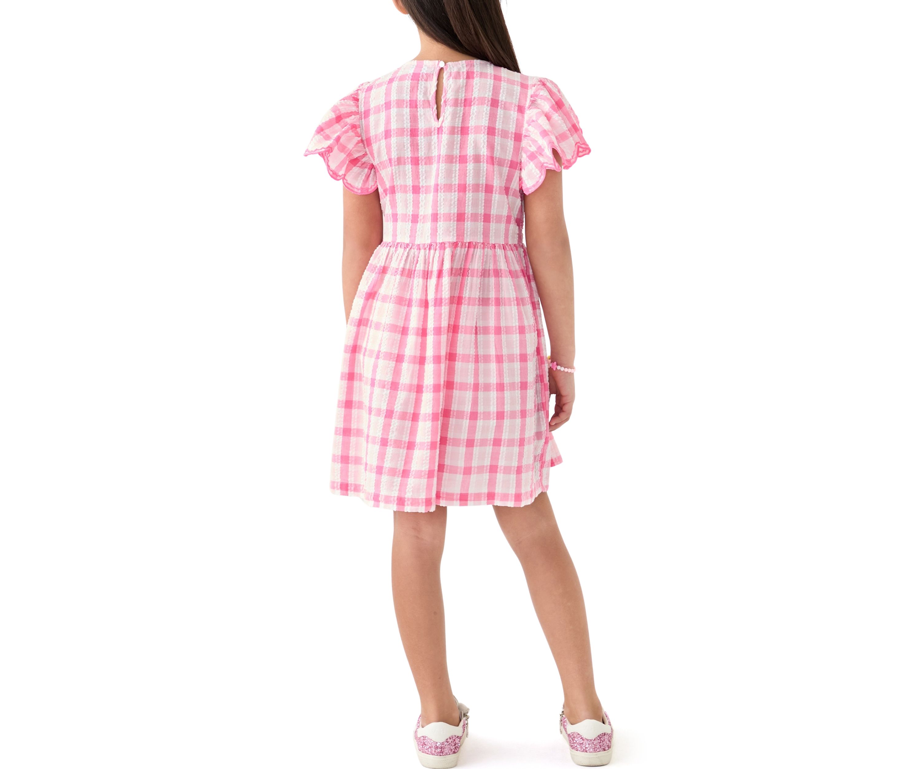 Girls 7-16 Puff Sleeve Printed Dress