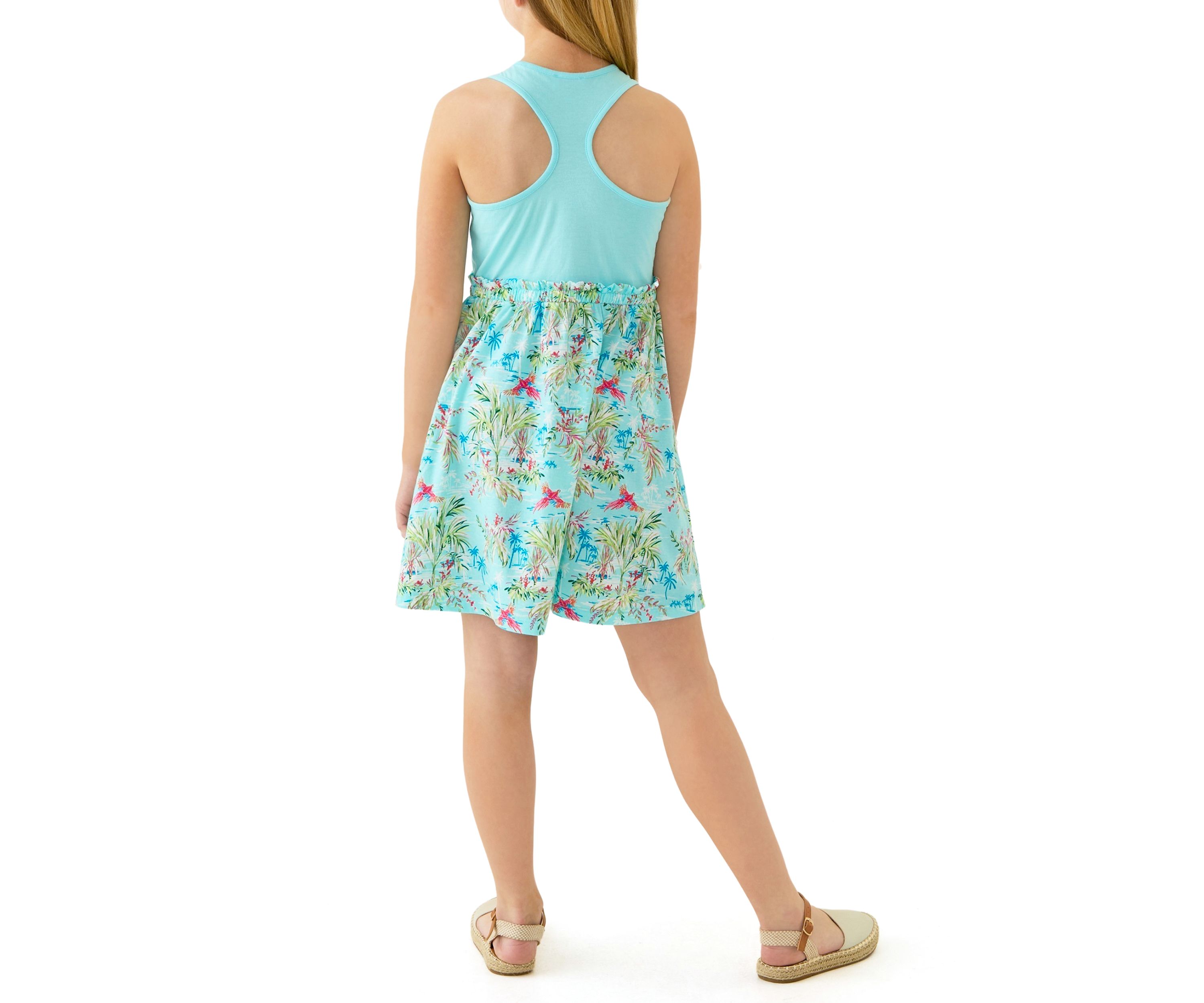 Girls 7-16 Printed Jersey Knit Tank Dress