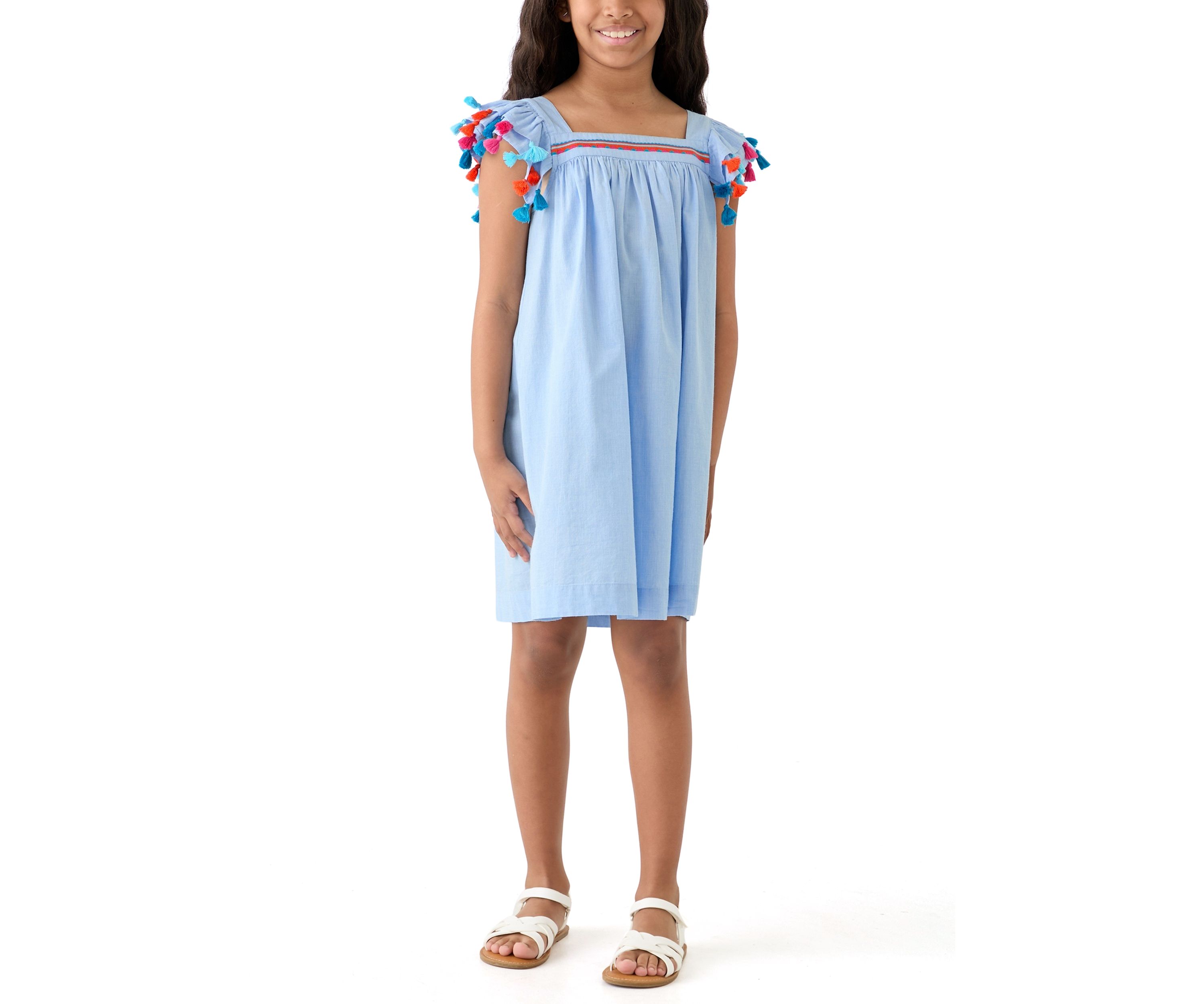 Girls 7-16 Tassel Swing Dress