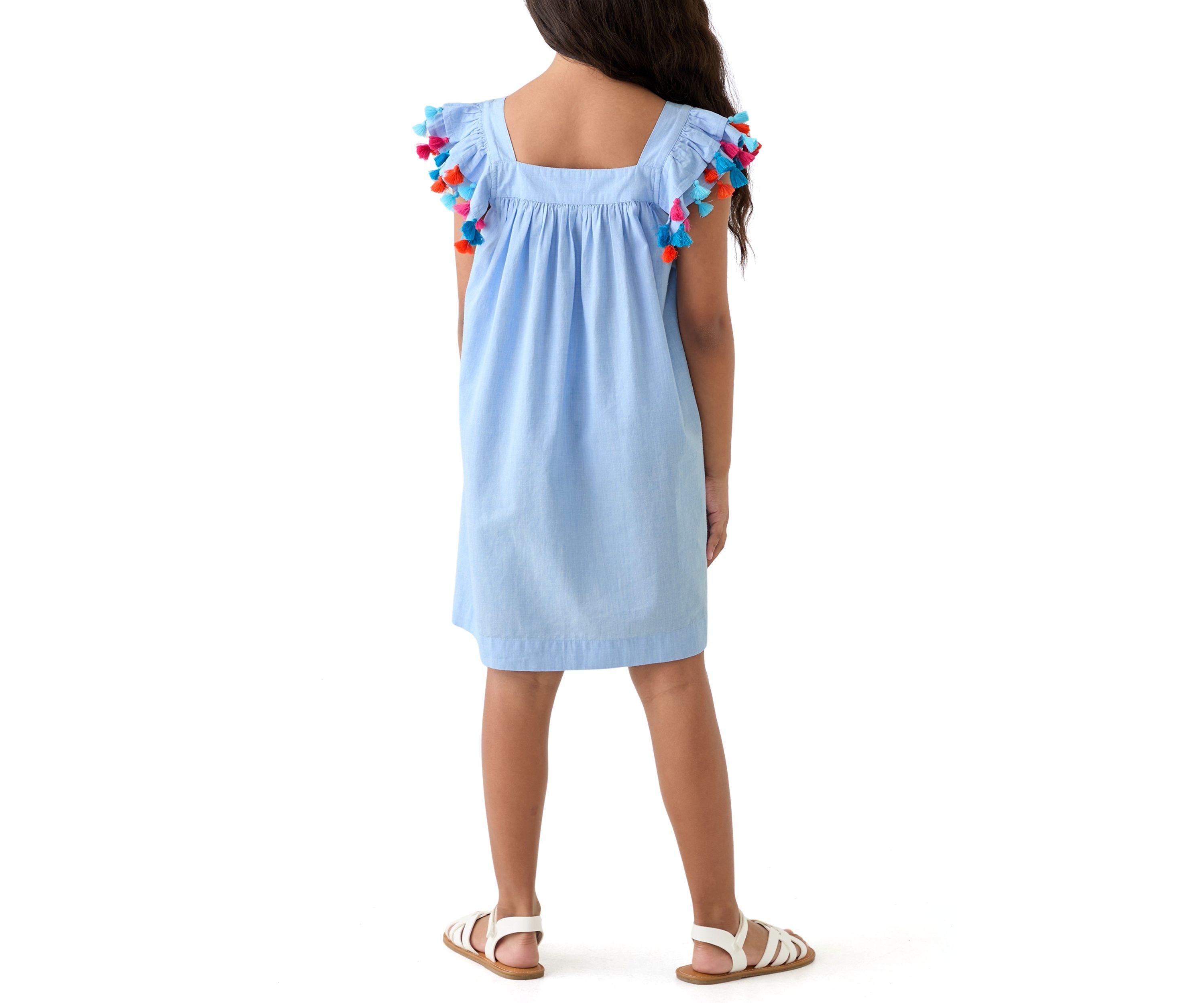 Girls 7-16 Tassel Swing Dress