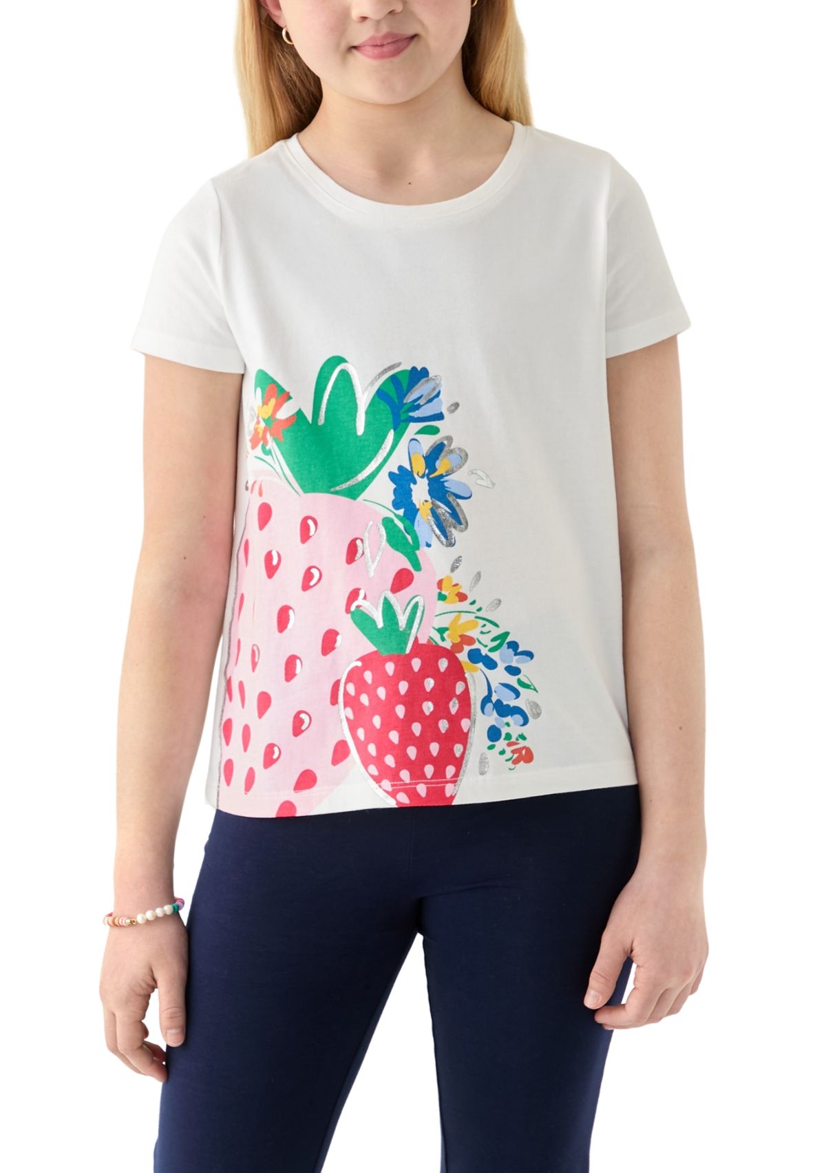 Girls 7-16 Short Sleeve Essential Graphic T-Shirt