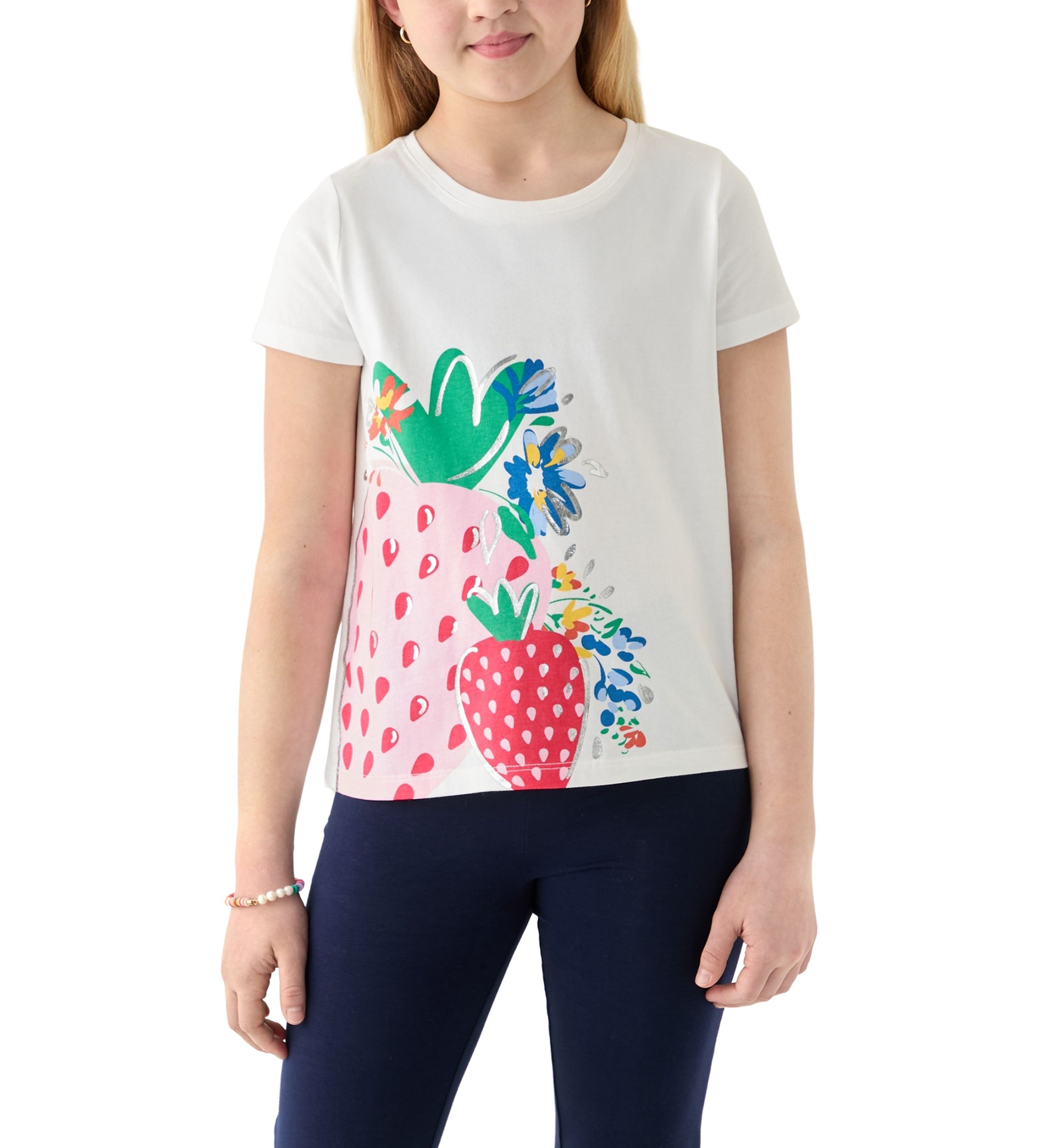Girls 7-16 Short Sleeve Essential Graphic T-Shirt