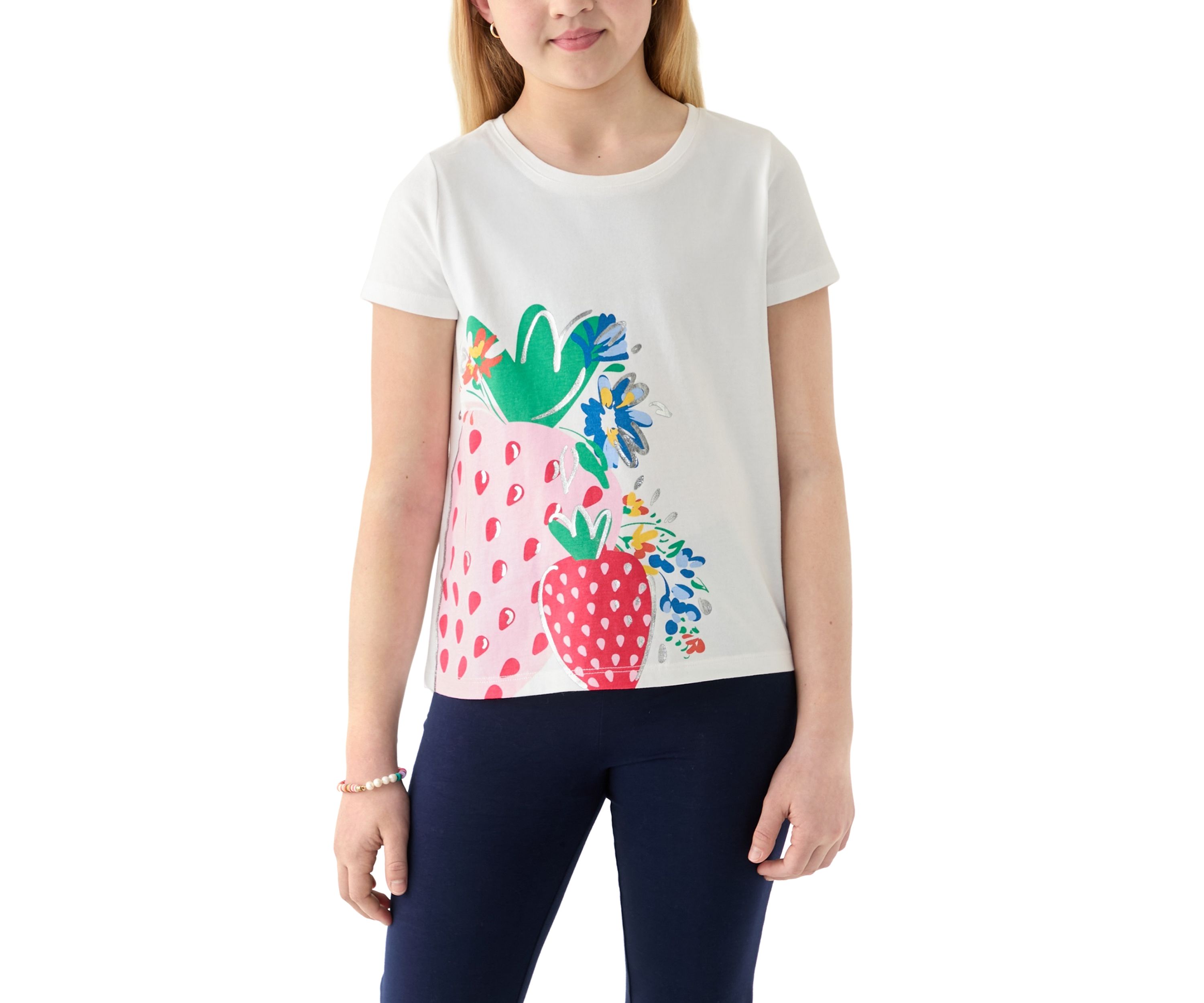 Girls 7-16 Short Sleeve Essential Graphic T-Shirt