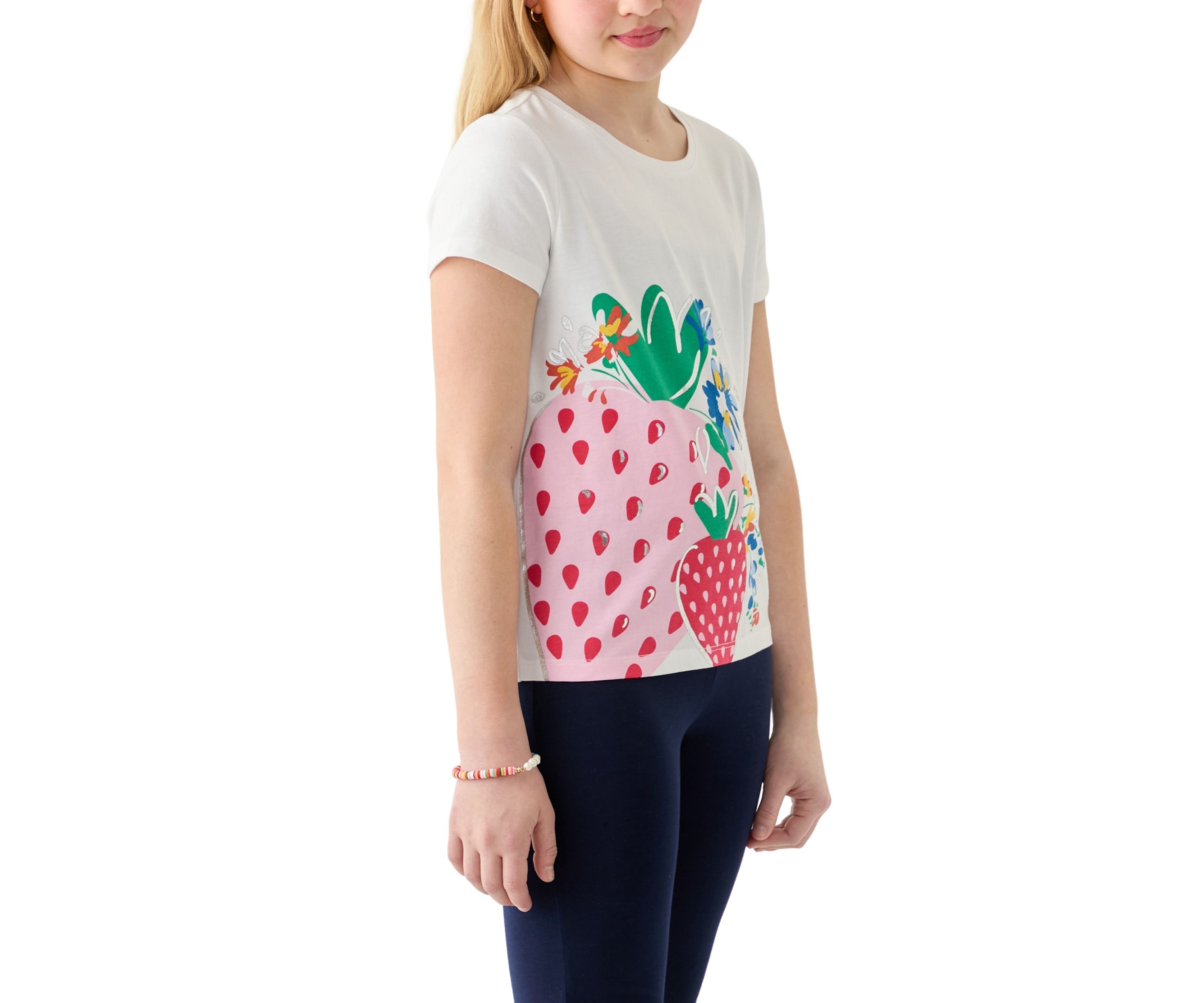 Girls 7-16 Short Sleeve Essential Graphic T-Shirt