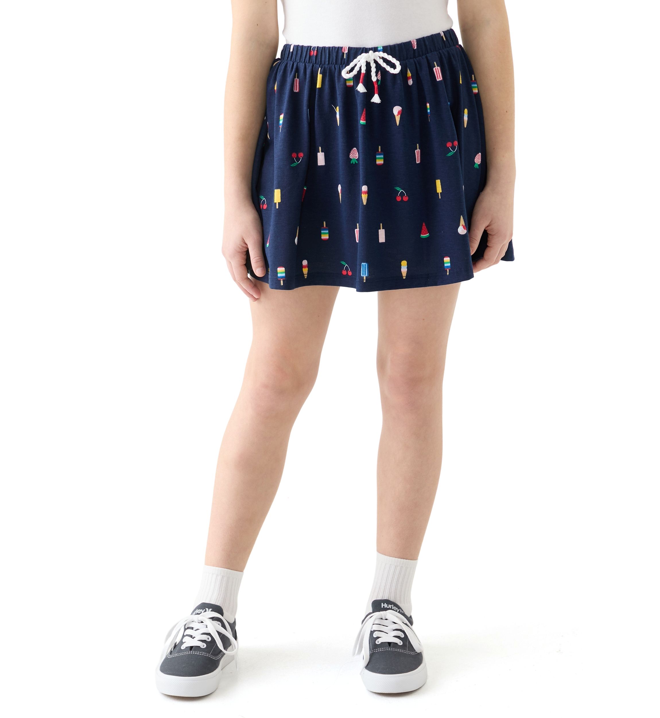 Girls 7-16 Printed Knit Skort 