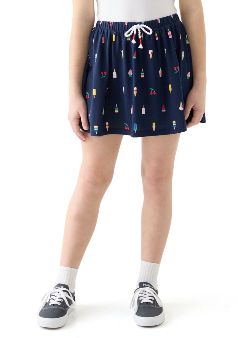 Girls 7-16 Printed Knit Skort 