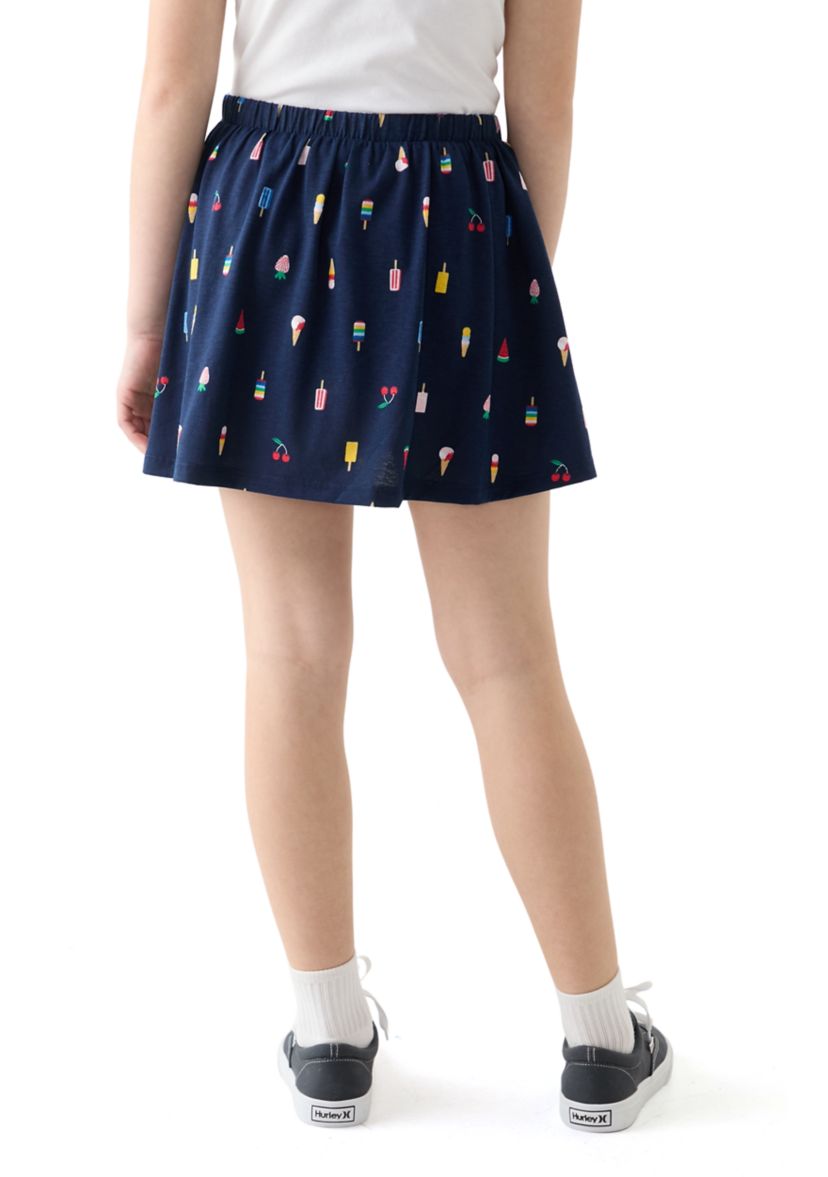 Girls 7-16 Printed Knit Skort 