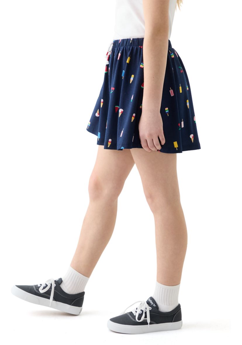 Girls 7-16 Printed Knit Skort 