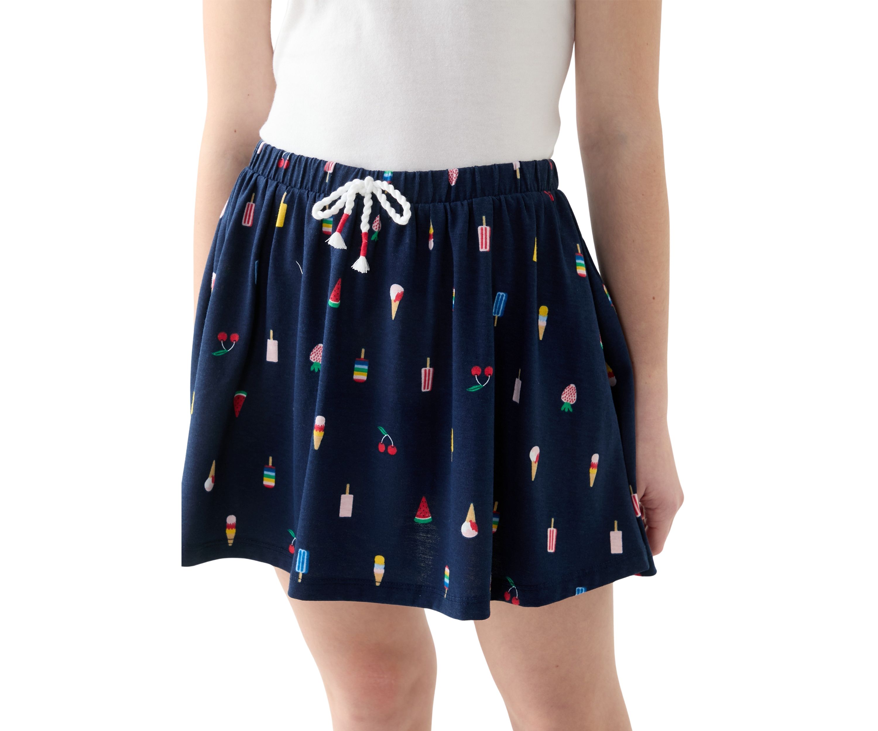 Girls 7-16 Printed Knit Skort 