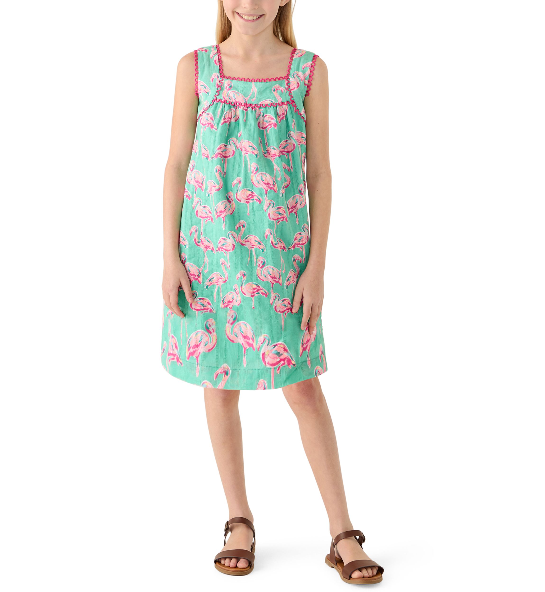 crown and ivy pink and green dress Ivy Dress main image 0
